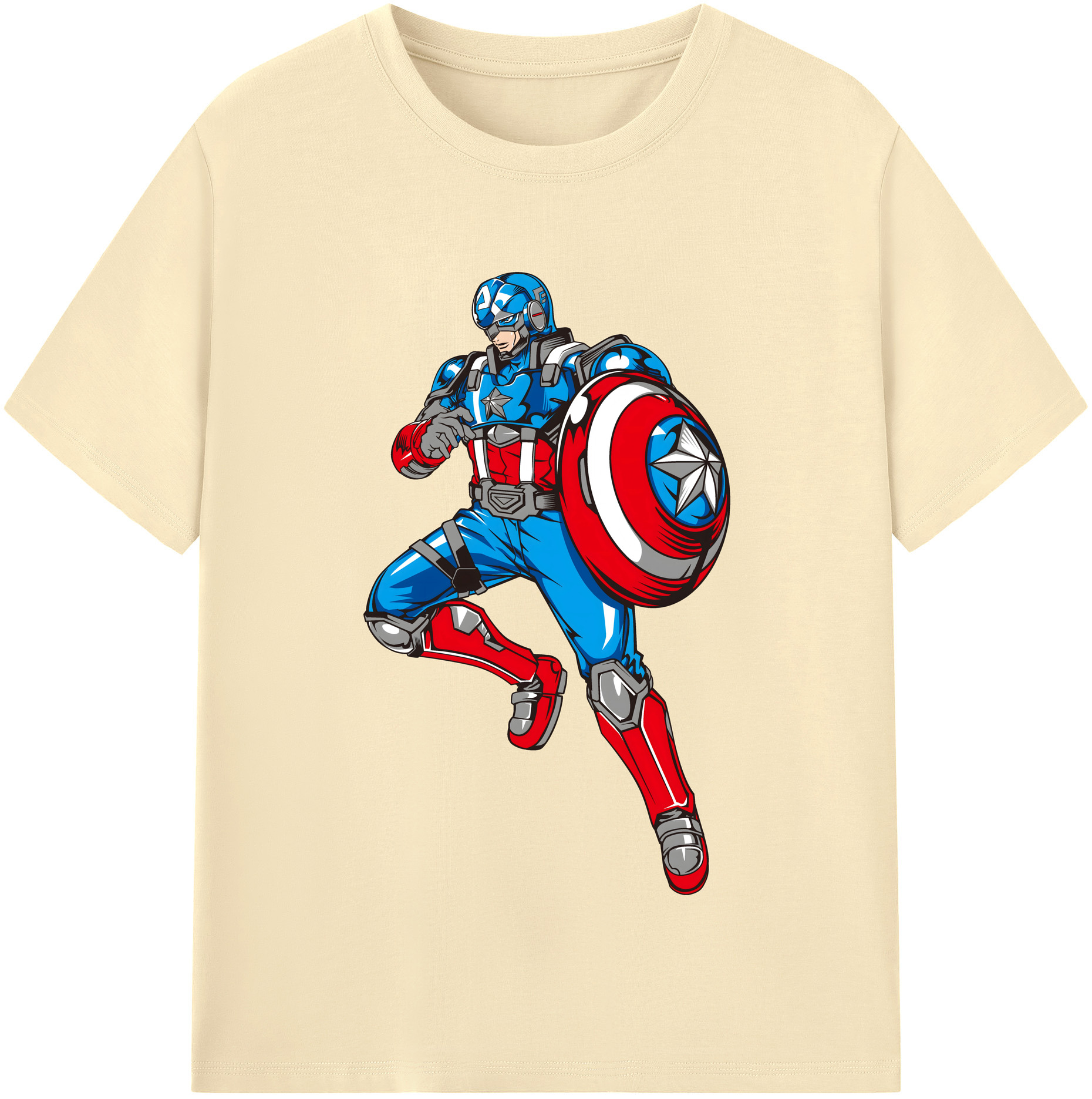 （画像用） アベンジャーズ The Avengers 綿100％半袖Tシャツ（フロントプリント）