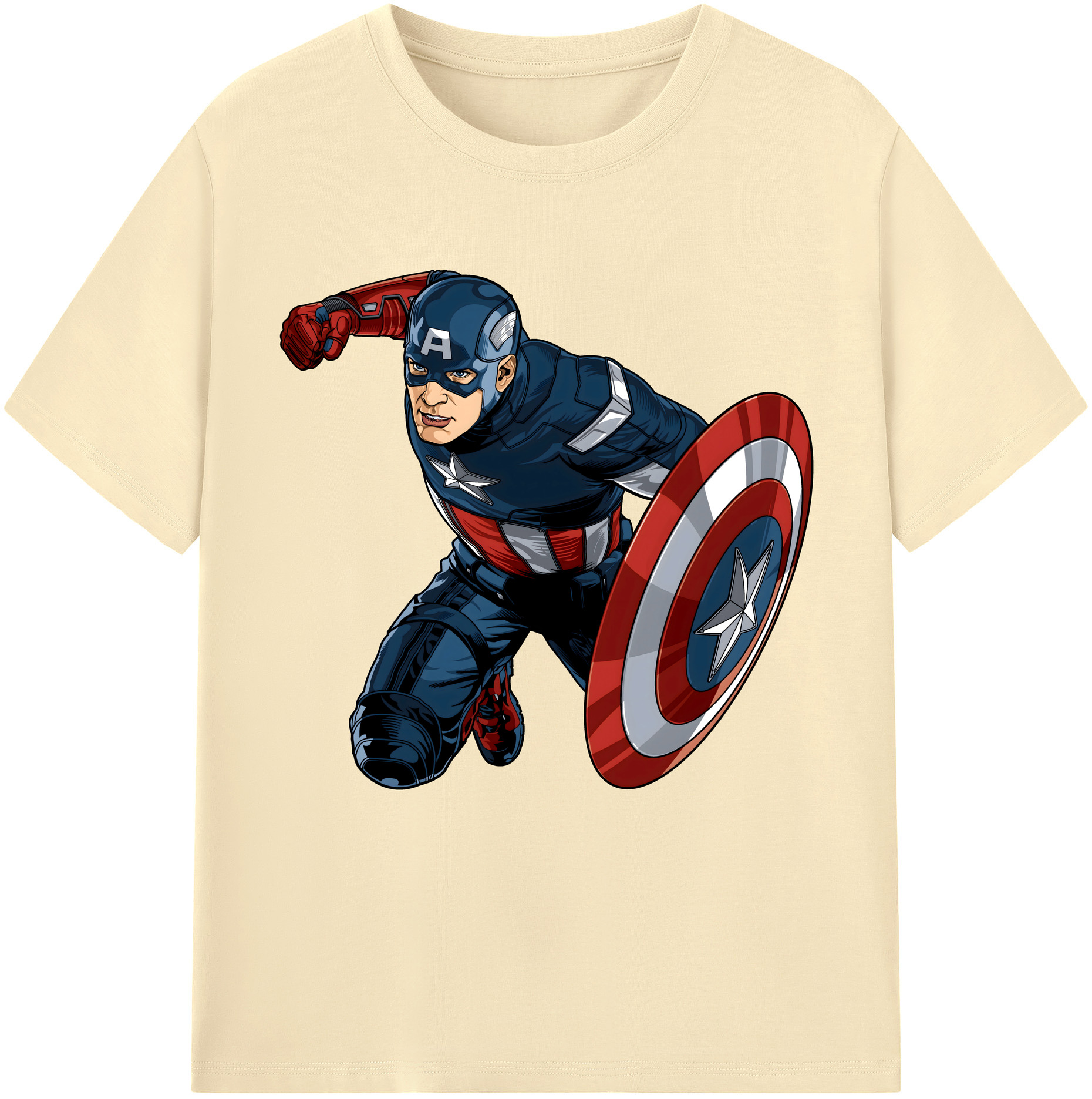 （画像用） アベンジャーズ The Avengers 綿100％半袖Tシャツ（フロントプリント）