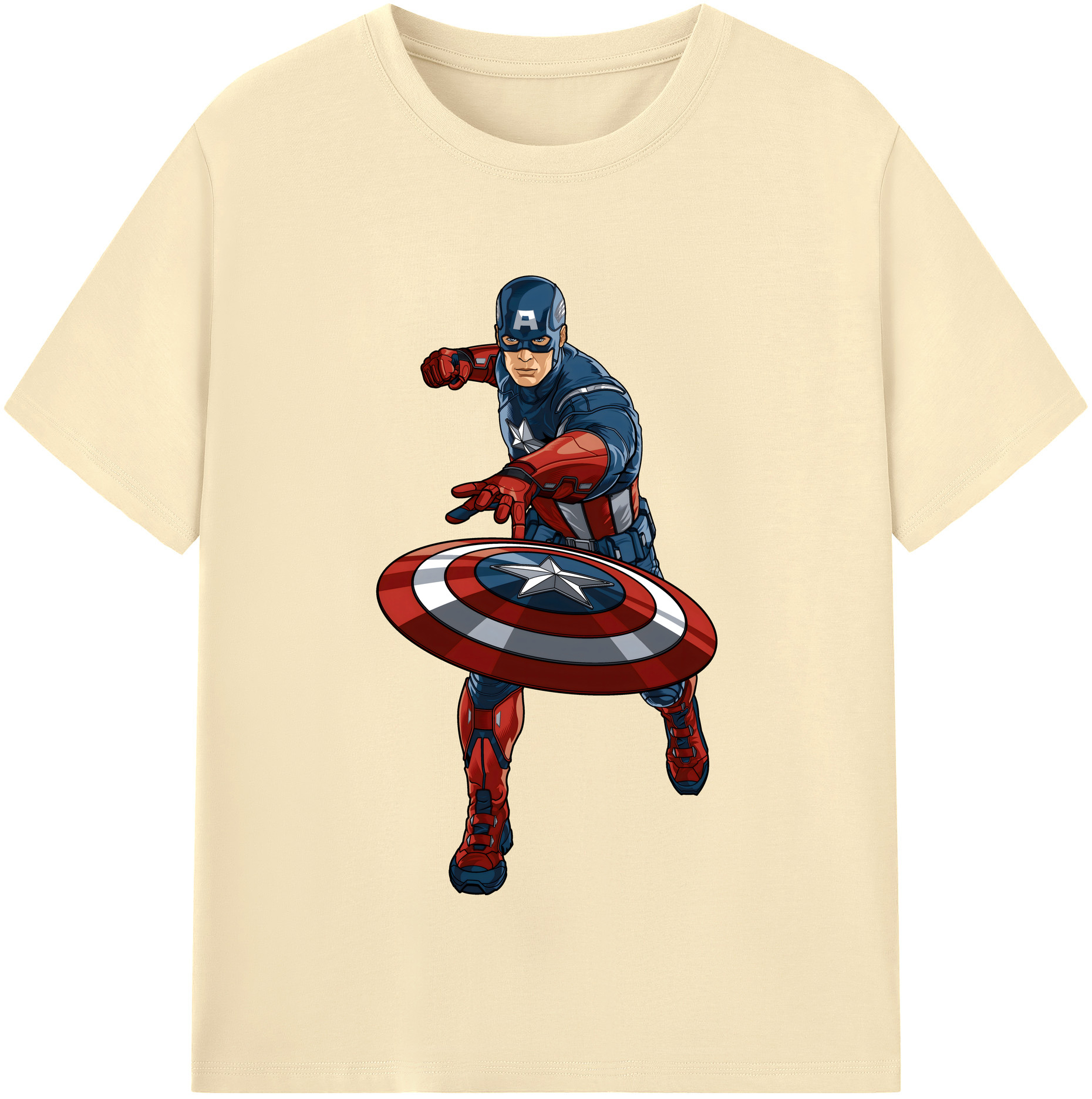 （画像用） アベンジャーズ The Avengers 綿100％半袖Tシャツ（フロントプリント）