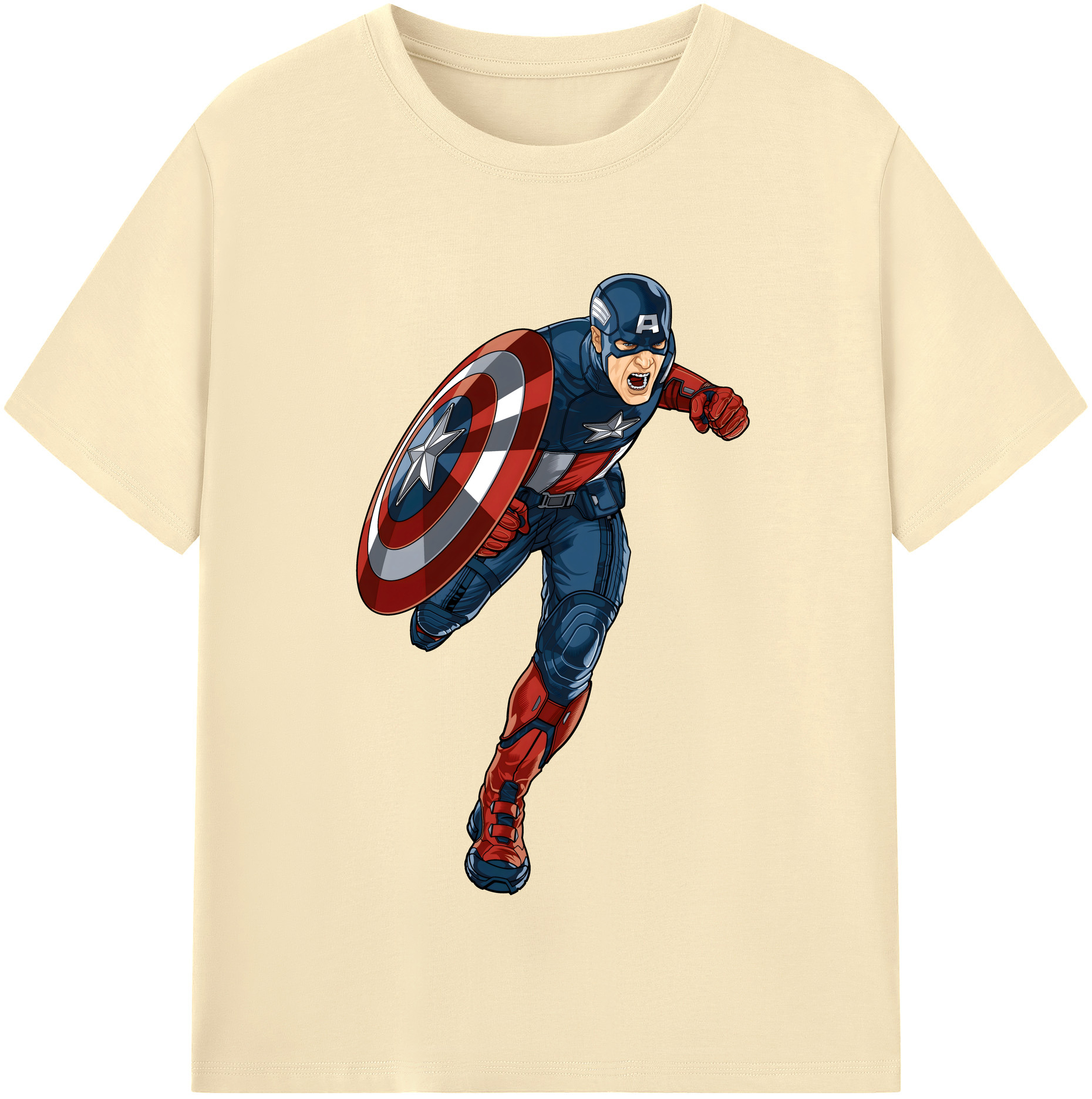 （画像用） アベンジャーズ The Avengers 綿100％半袖Tシャツ（フロントプリント）