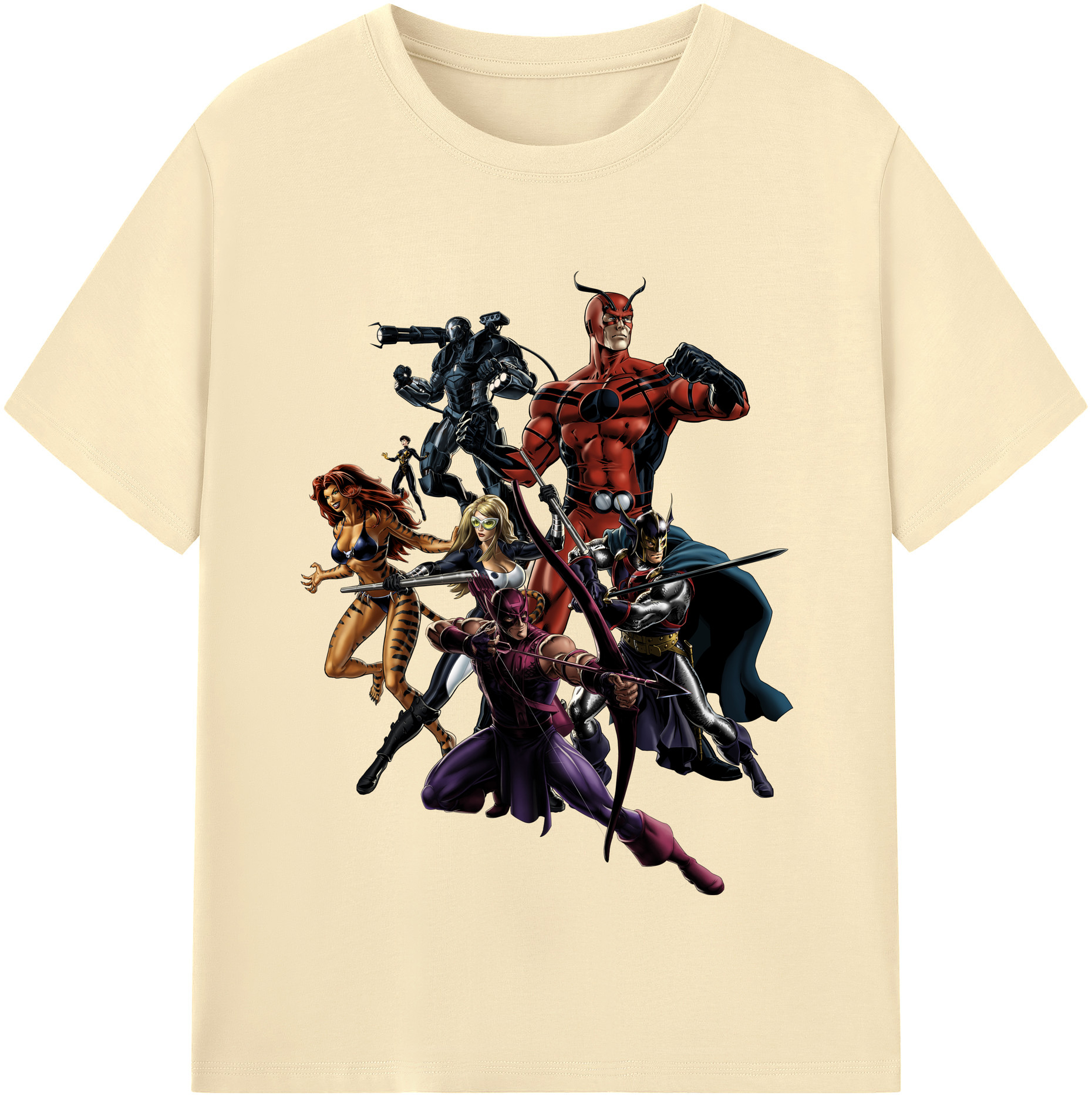 （画像用） アベンジャーズ The Avengers 綿100％半袖Tシャツ（フロントプリント）