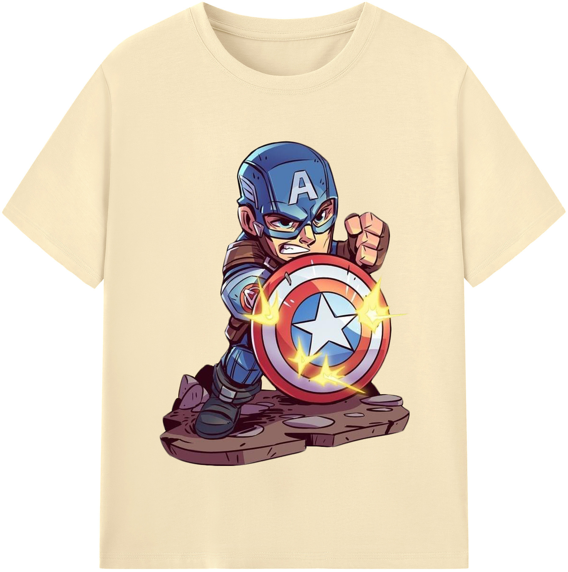 （画像用） アベンジャーズ The Avengers 綿100％半袖Tシャツ（フロントプリント）