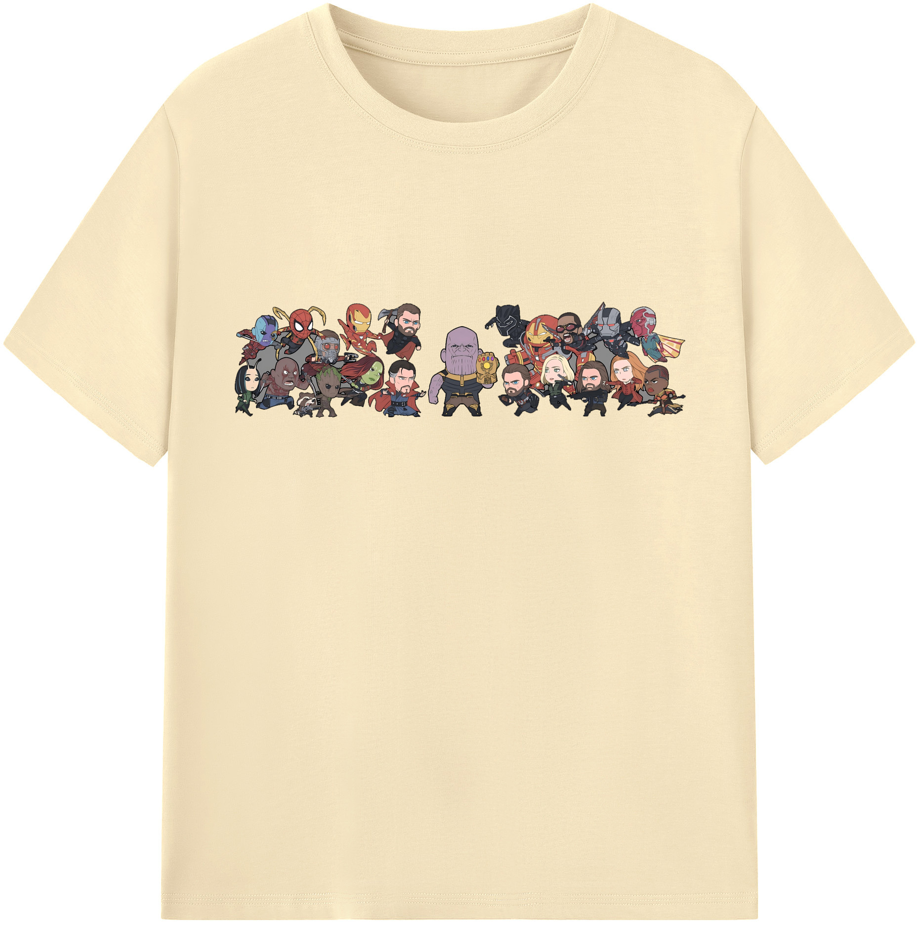 （画像用） アベンジャーズ The Avengers 綿100％半袖Tシャツ（フロントプリント）