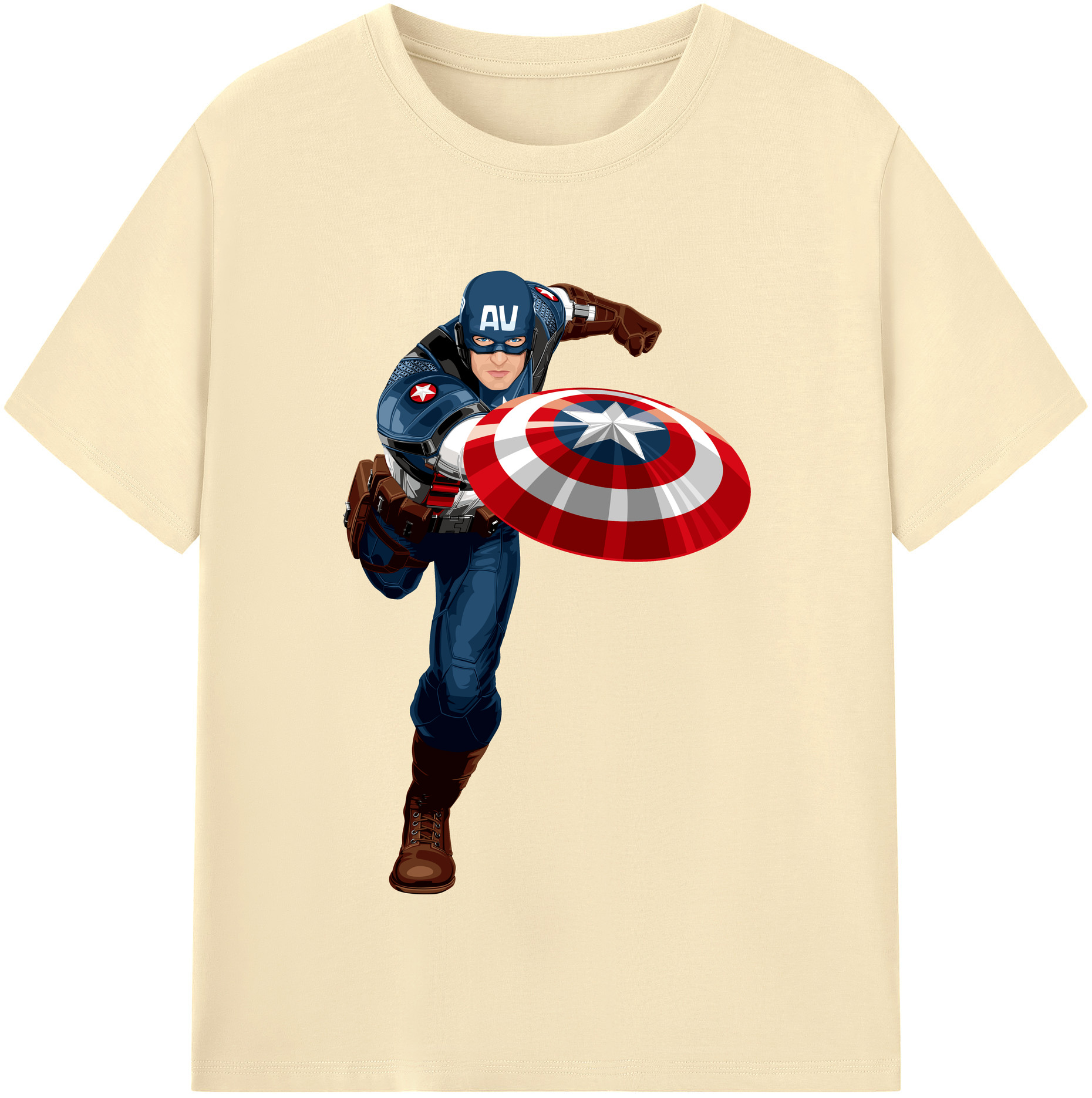 （画像用） アベンジャーズ The Avengers 綿100％半袖Tシャツ（フロントプリント）