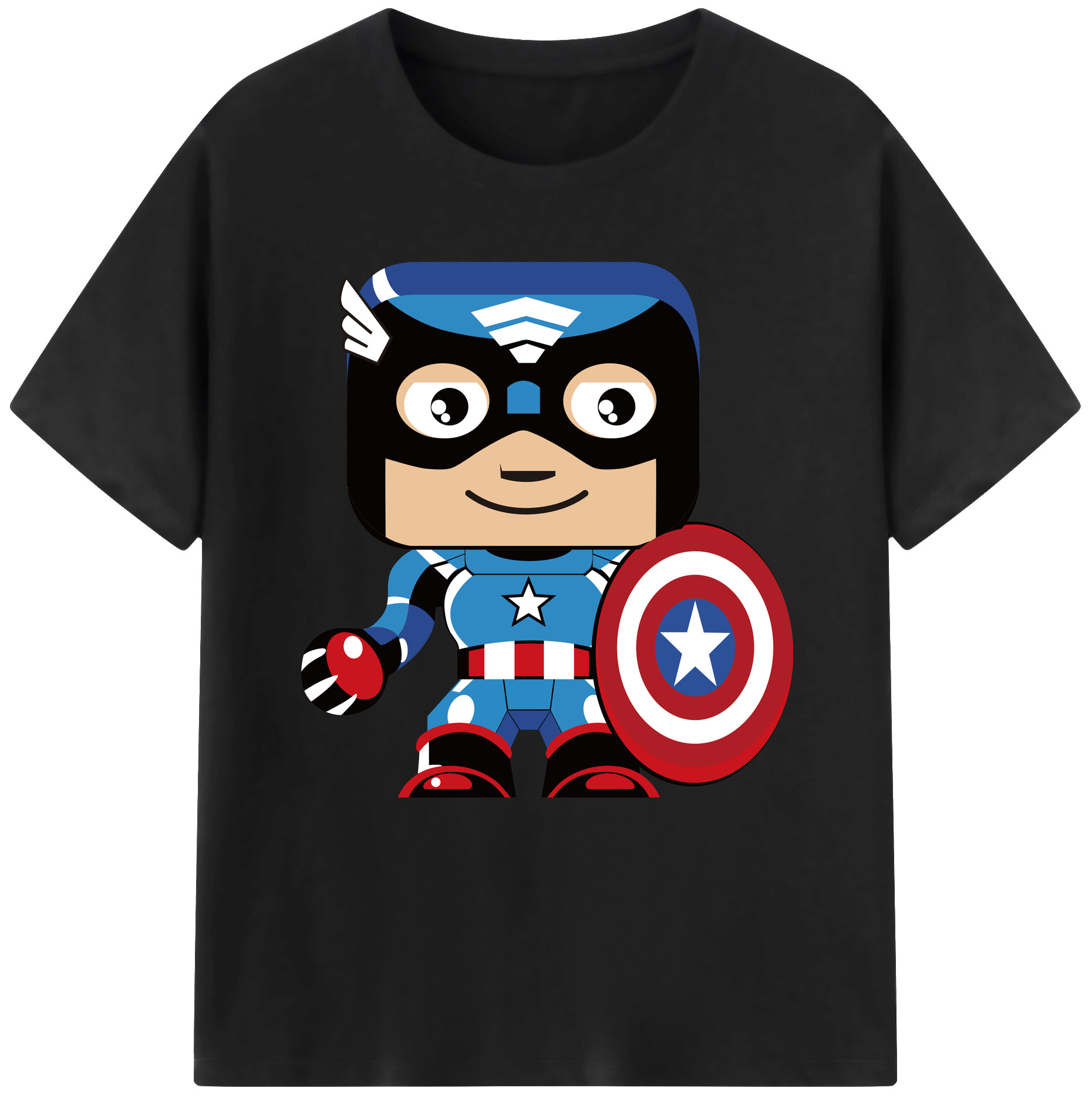 （画像用） アベンジャーズ The Avengers 綿100％半袖Tシャツ（フロントプリント）