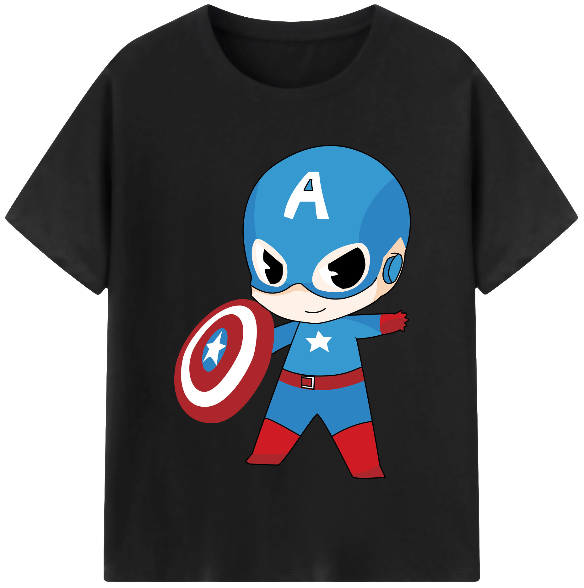 （画像用） アベンジャーズ The Avengers 綿100％半袖Tシャツ（フロントプリント）