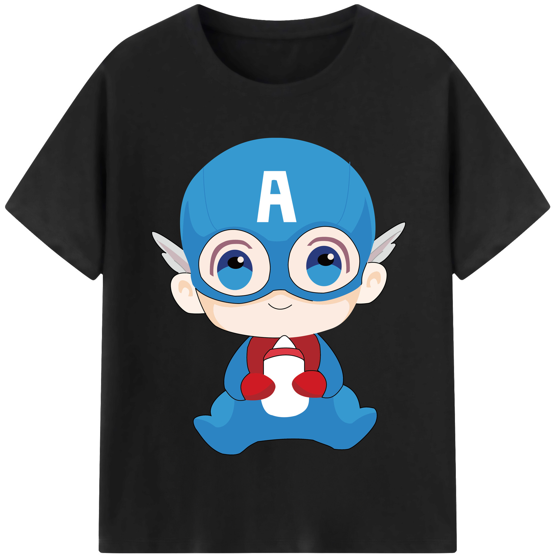 （画像用） アベンジャーズ The Avengers 綿100％半袖Tシャツ（フロントプリント）
