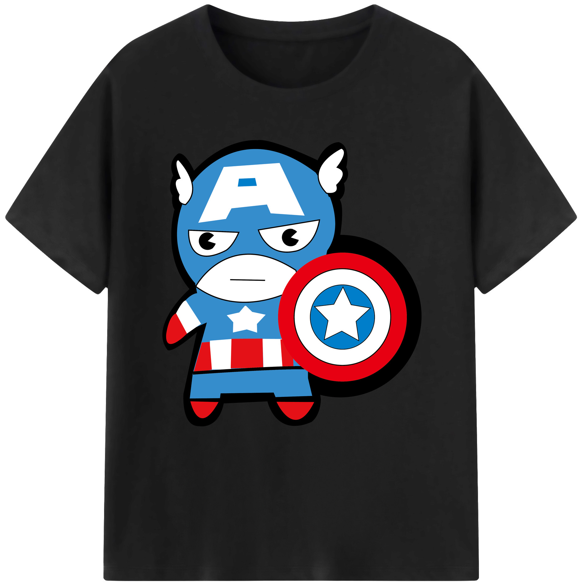 （画像用） アベンジャーズ The Avengers 綿100％半袖Tシャツ（フロントプリント）