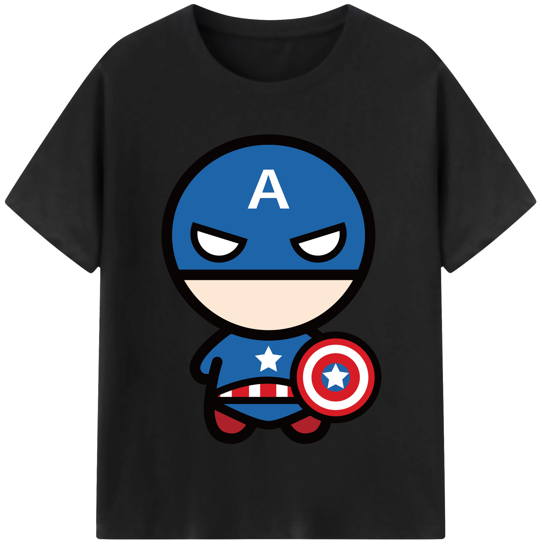 （画像用） アベンジャーズ The Avengers 綿100％半袖Tシャツ（フロントプリント）