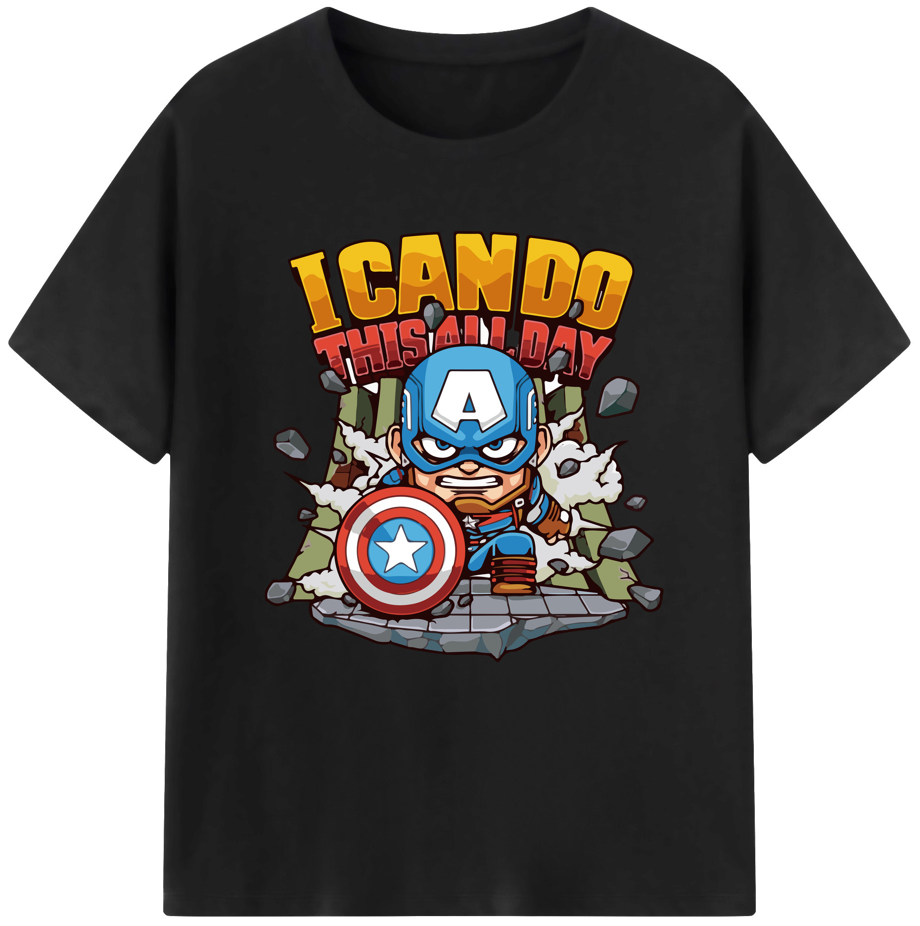 （画像用） アベンジャーズ The Avengers 綿100％半袖Tシャツ（フロントプリント）