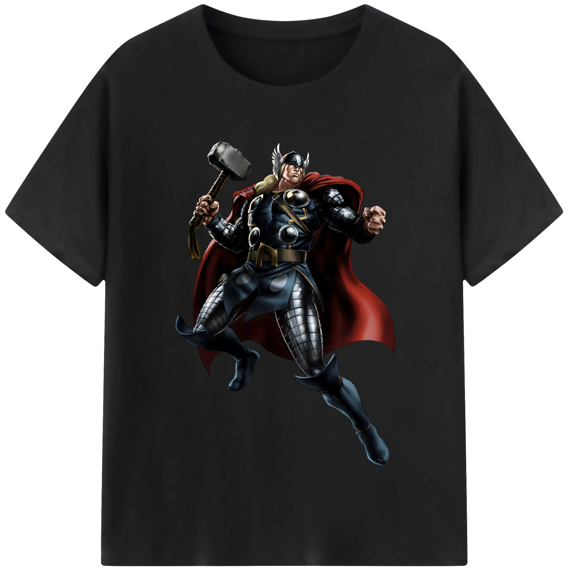 （画像用） アベンジャーズ The Avengers 綿100％半袖Tシャツ（フロントプリント）