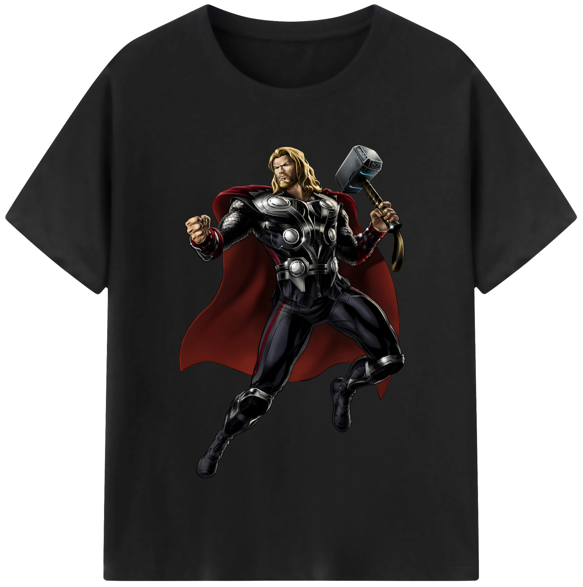 （画像用） アベンジャーズ The Avengers 綿100％半袖Tシャツ（フロントプリント）