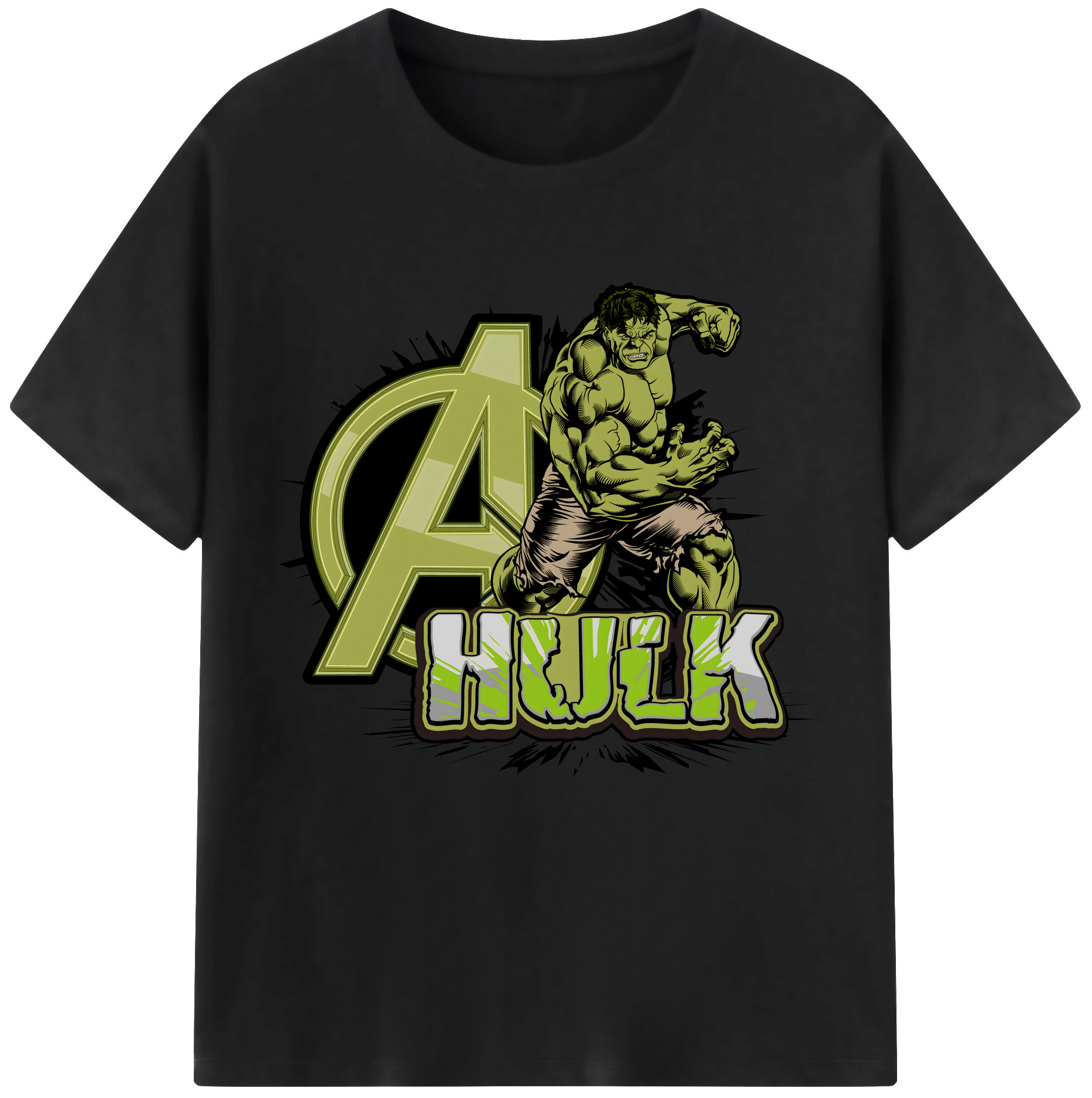 （画像用） アベンジャーズ The Avengers 綿100％半袖Tシャツ（フロントプリント）