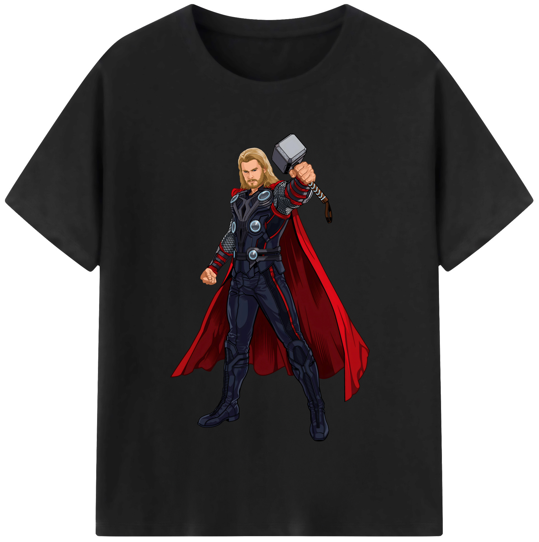（画像用） アベンジャーズ The Avengers 綿100％半袖Tシャツ（フロントプリント）