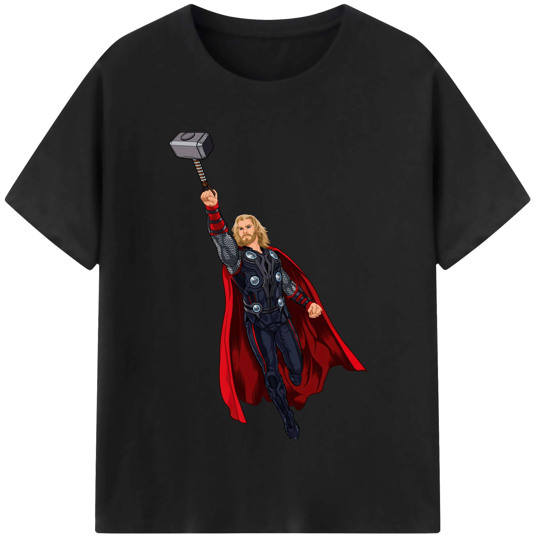 （画像用） アベンジャーズ The Avengers 綿100％半袖Tシャツ（フロントプリント）
