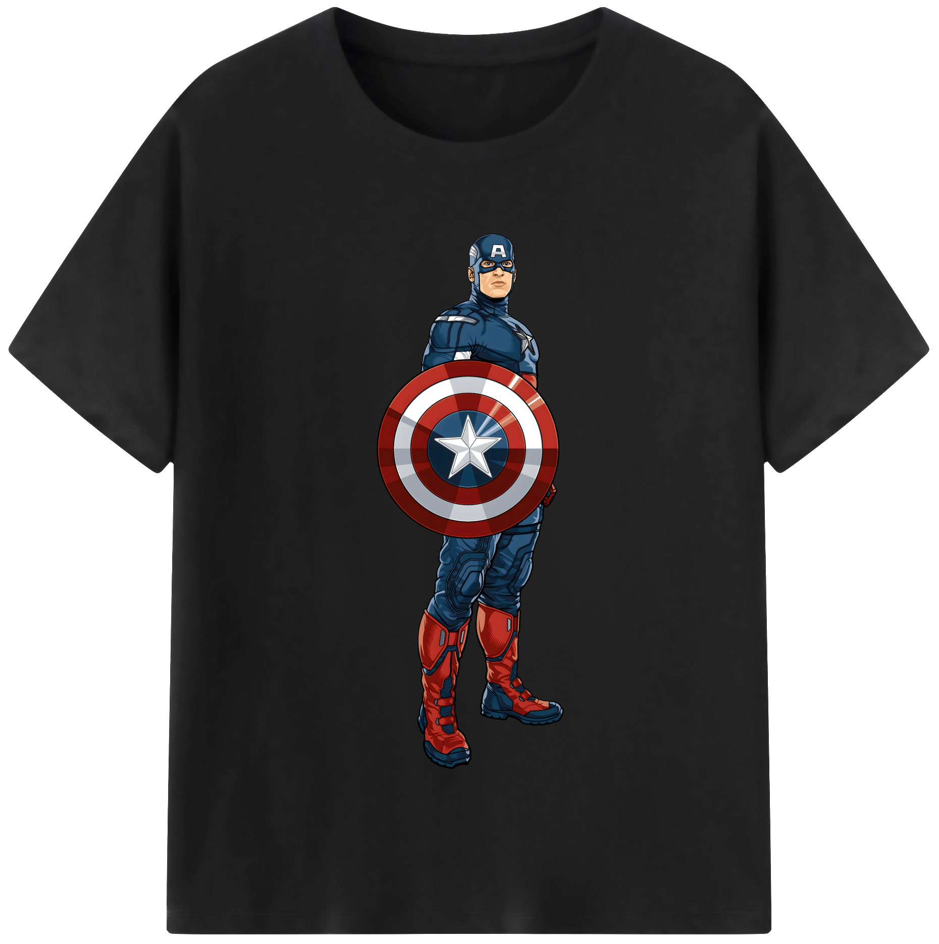 （画像用） アベンジャーズ The Avengers 綿100％半袖Tシャツ（フロントプリント）