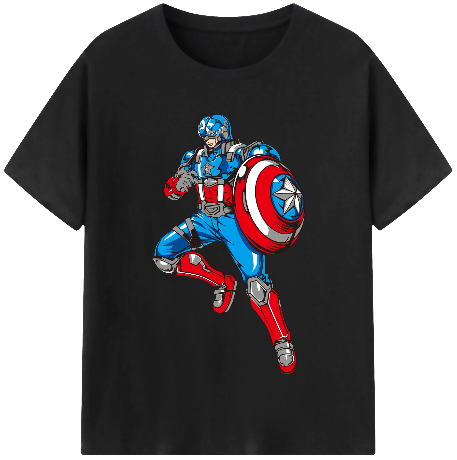 （画像用） アベンジャーズ The Avengers 綿100％半袖Tシャツ（フロントプリント）