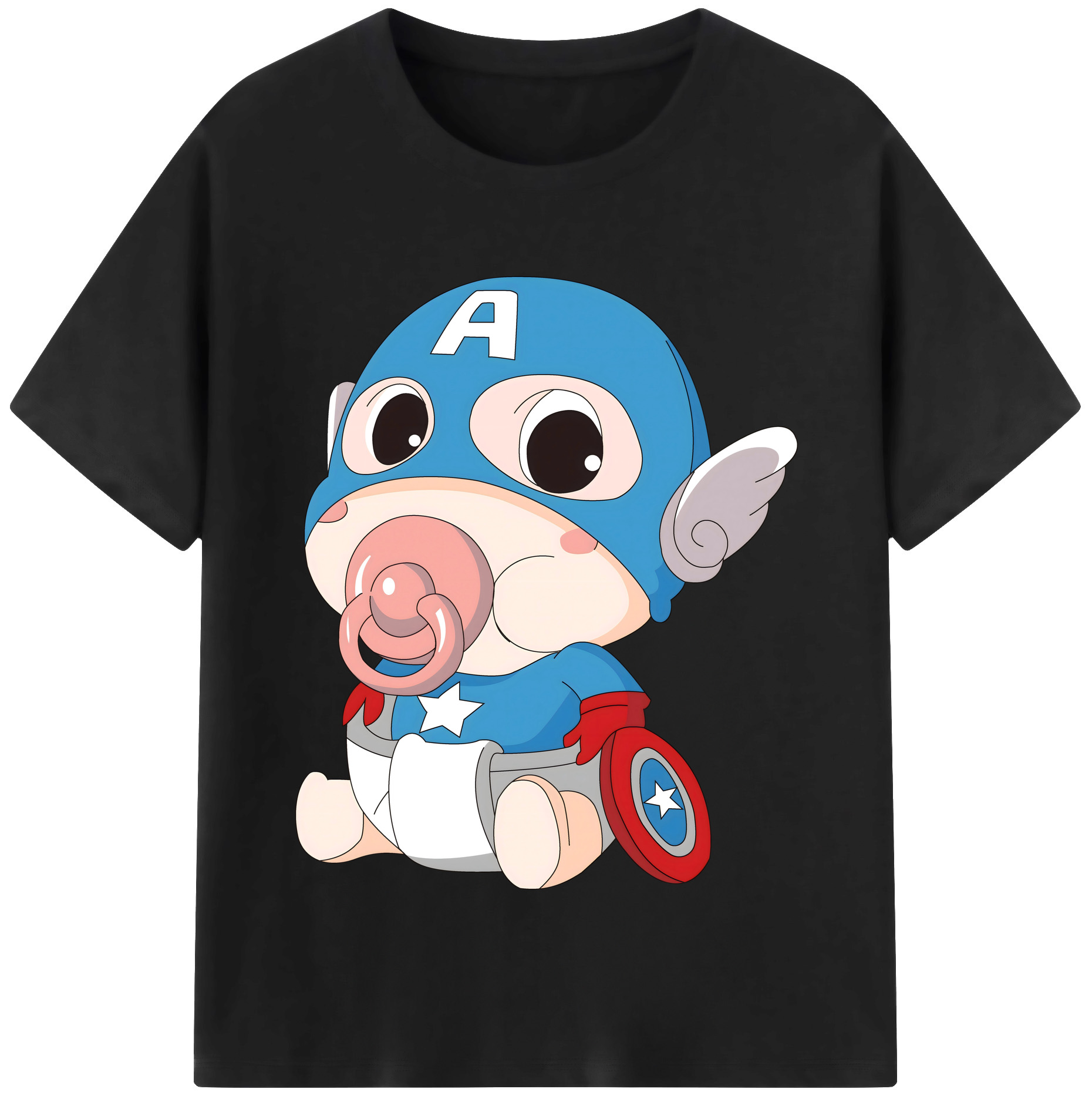 （画像用） アベンジャーズ The Avengers 綿100％半袖Tシャツ（フロントプリント）