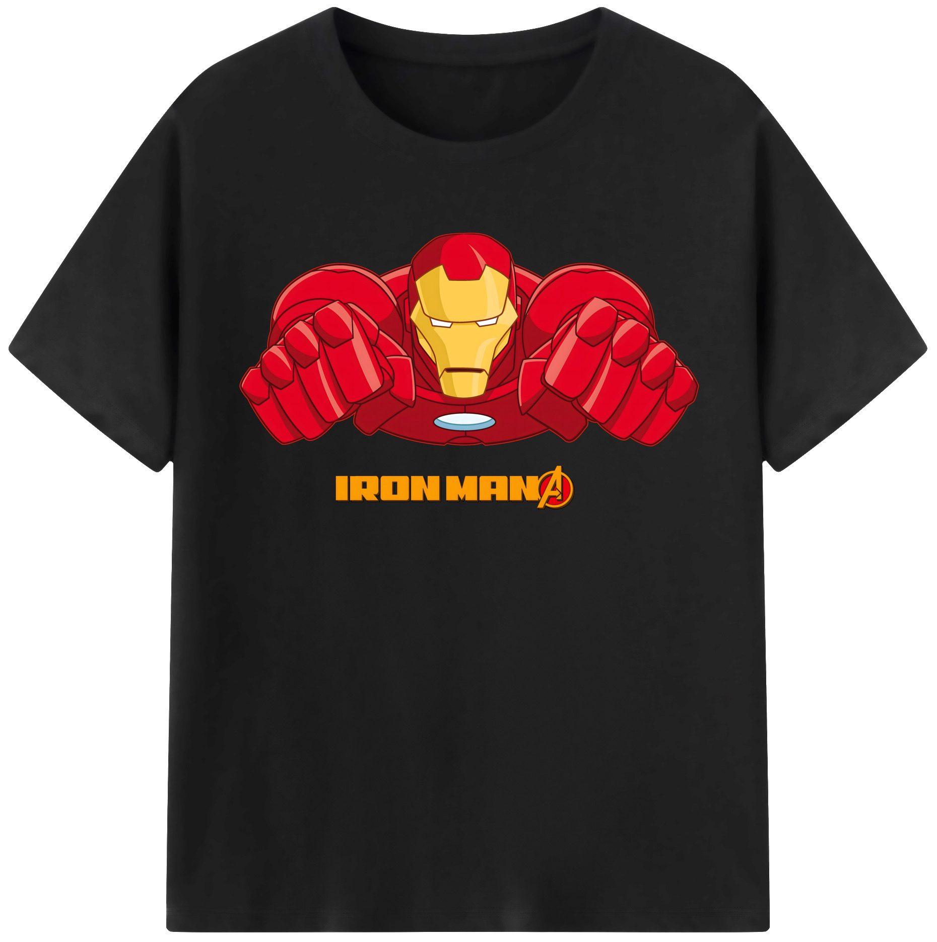 （画像用） アベンジャーズ The Avengers 綿100％半袖Tシャツ（フロントプリント）