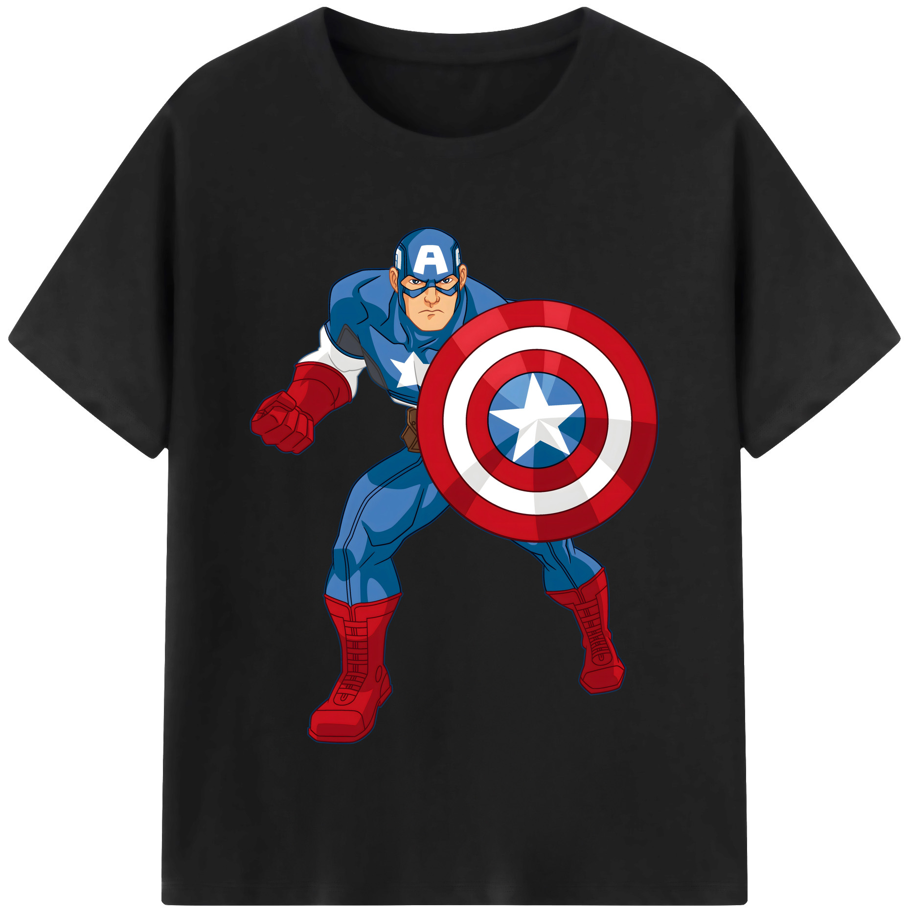 （画像用） アベンジャーズ The Avengers 綿100％半袖Tシャツ（フロントプリント）