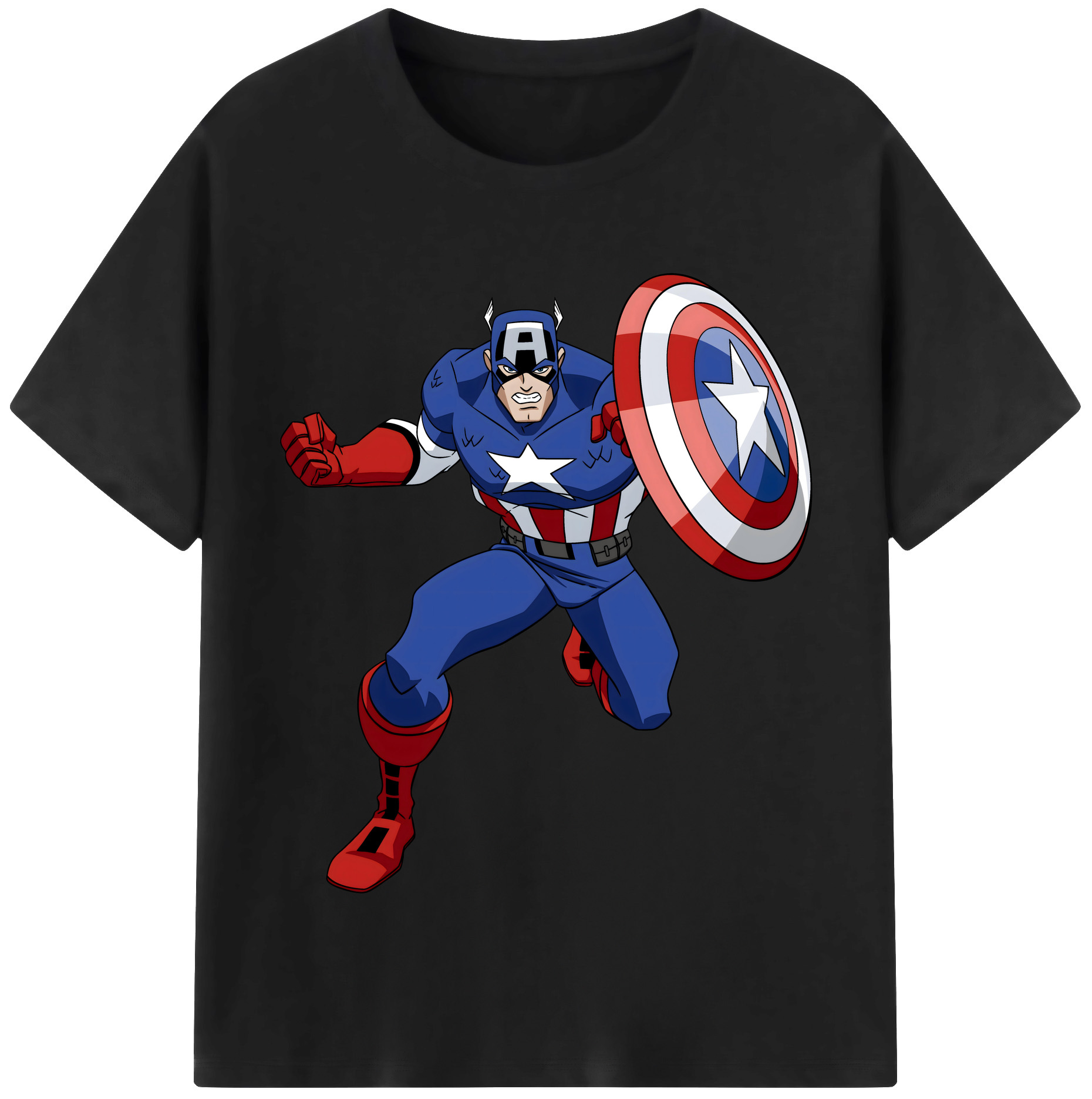 （画像用） アベンジャーズ The Avengers 綿100％半袖Tシャツ（フロントプリント）