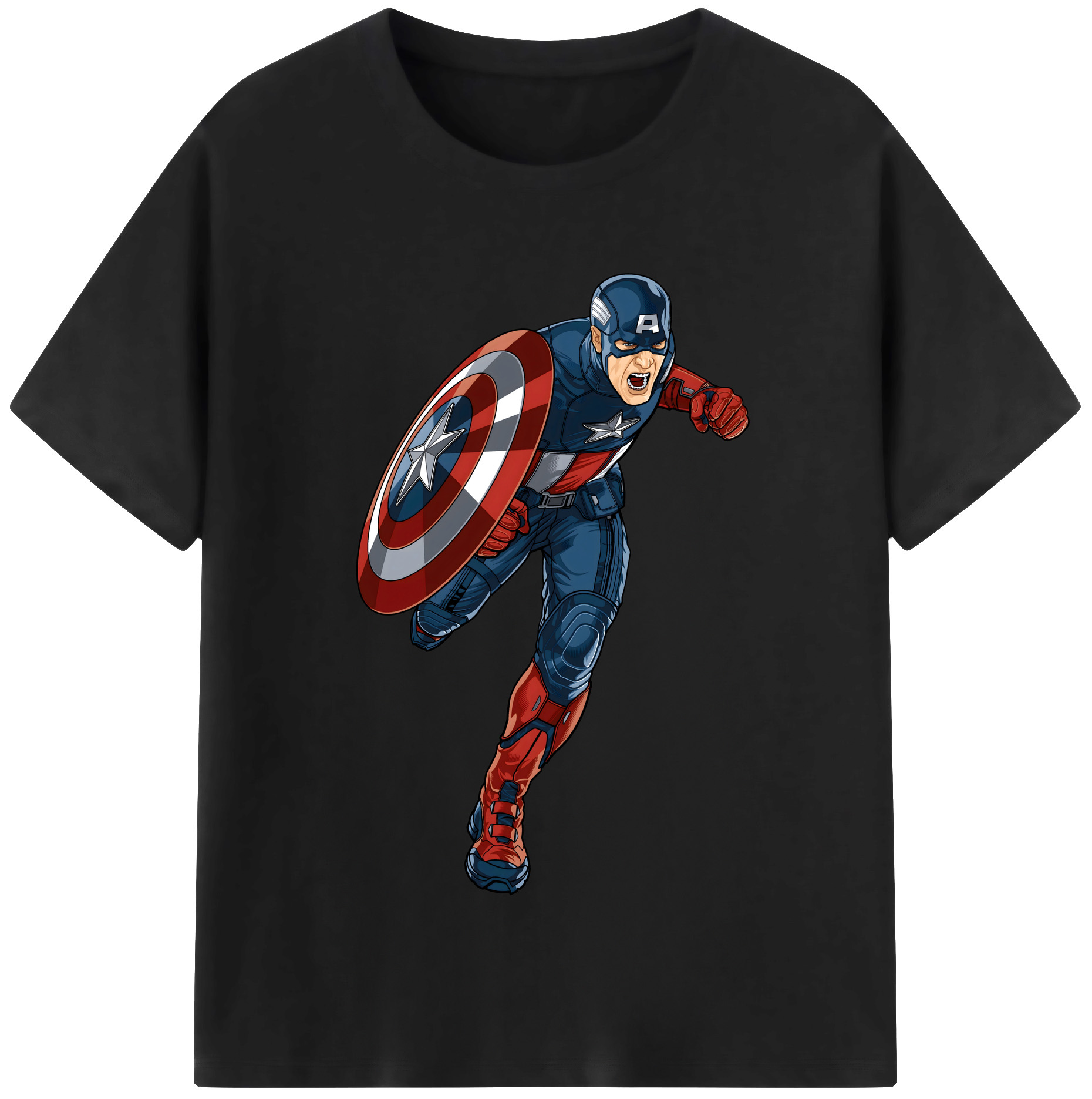 （画像用） アベンジャーズ The Avengers 綿100％半袖Tシャツ（フロントプリント）
