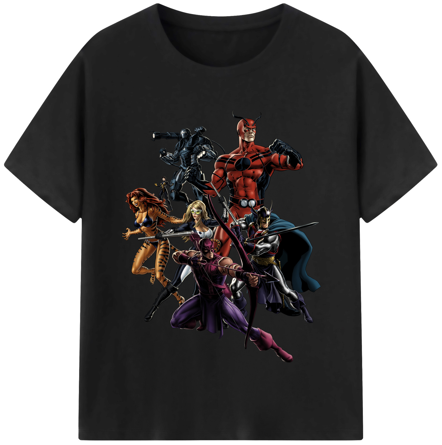 （画像用） アベンジャーズ The Avengers 綿100％半袖Tシャツ（フロントプリント）