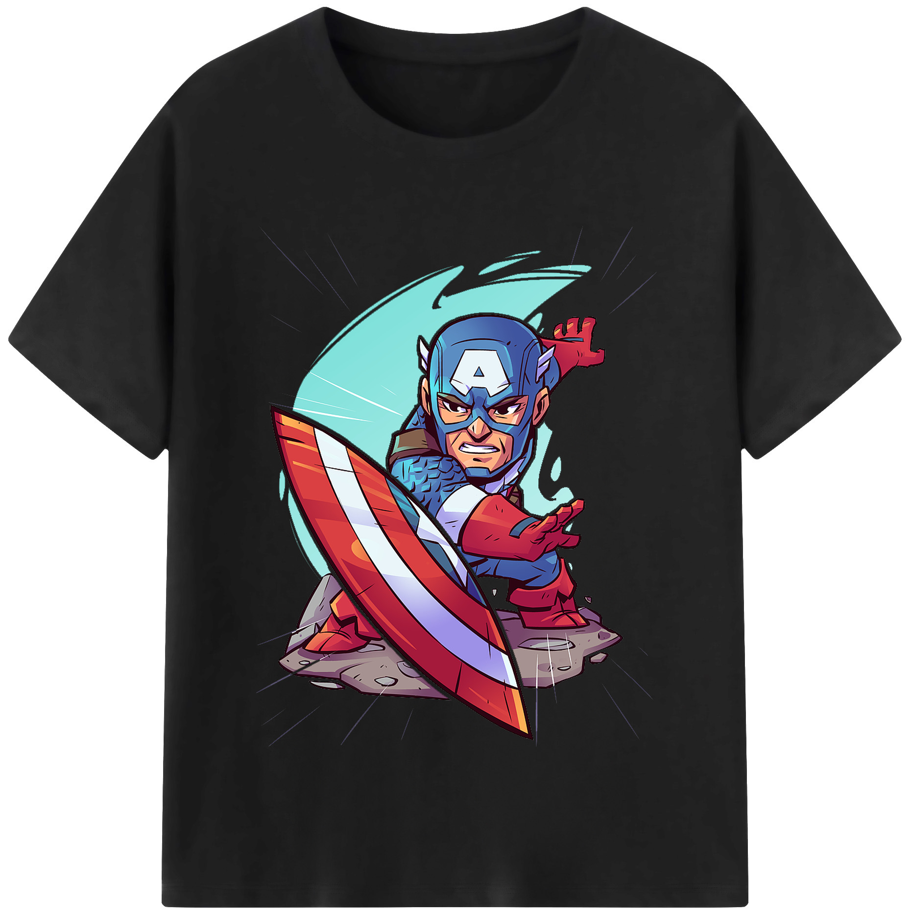 （画像用） アベンジャーズ The Avengers 綿100％半袖Tシャツ（フロントプリント）