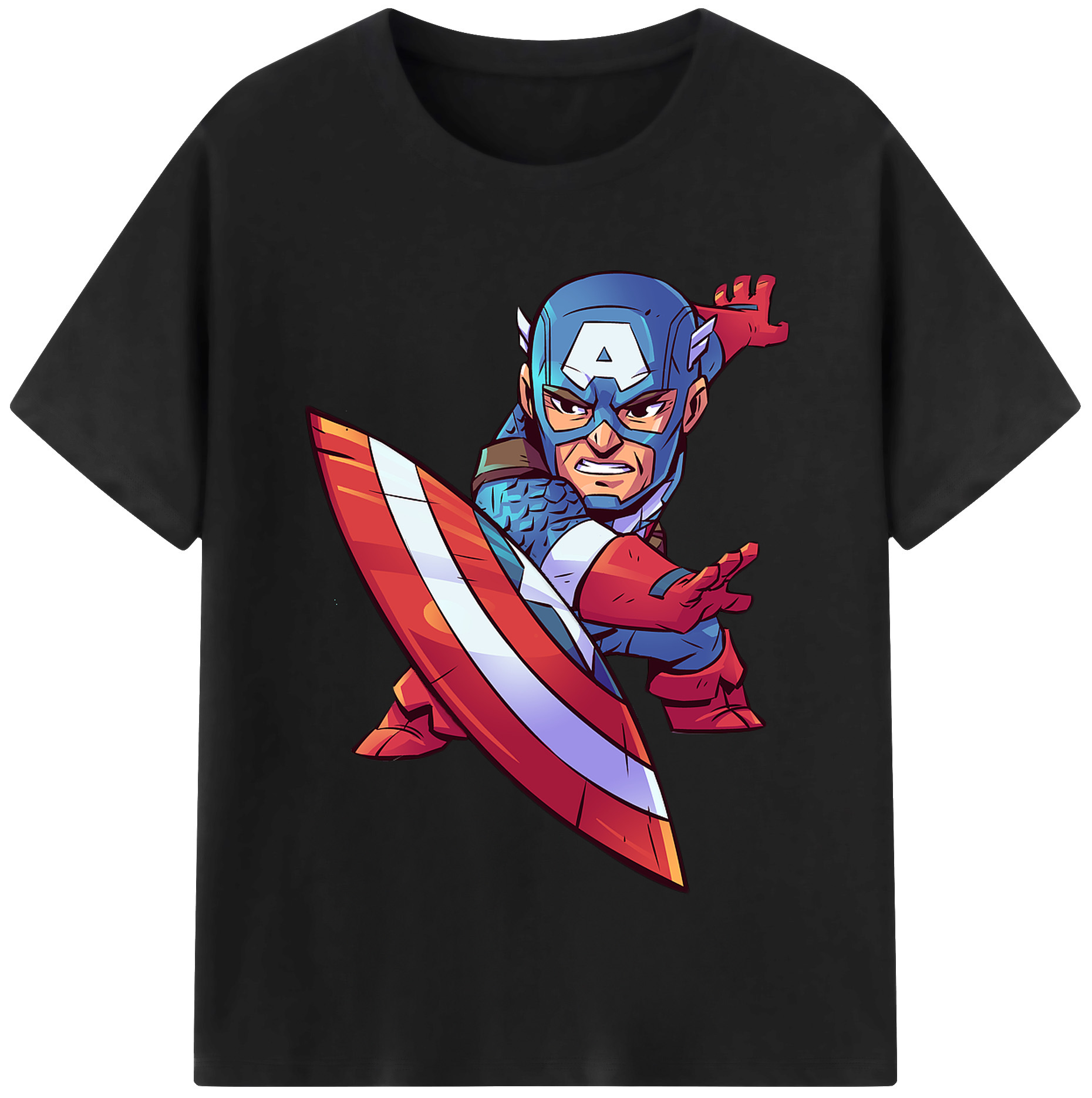 （画像用） アベンジャーズ The Avengers 綿100％半袖Tシャツ（フロントプリント）