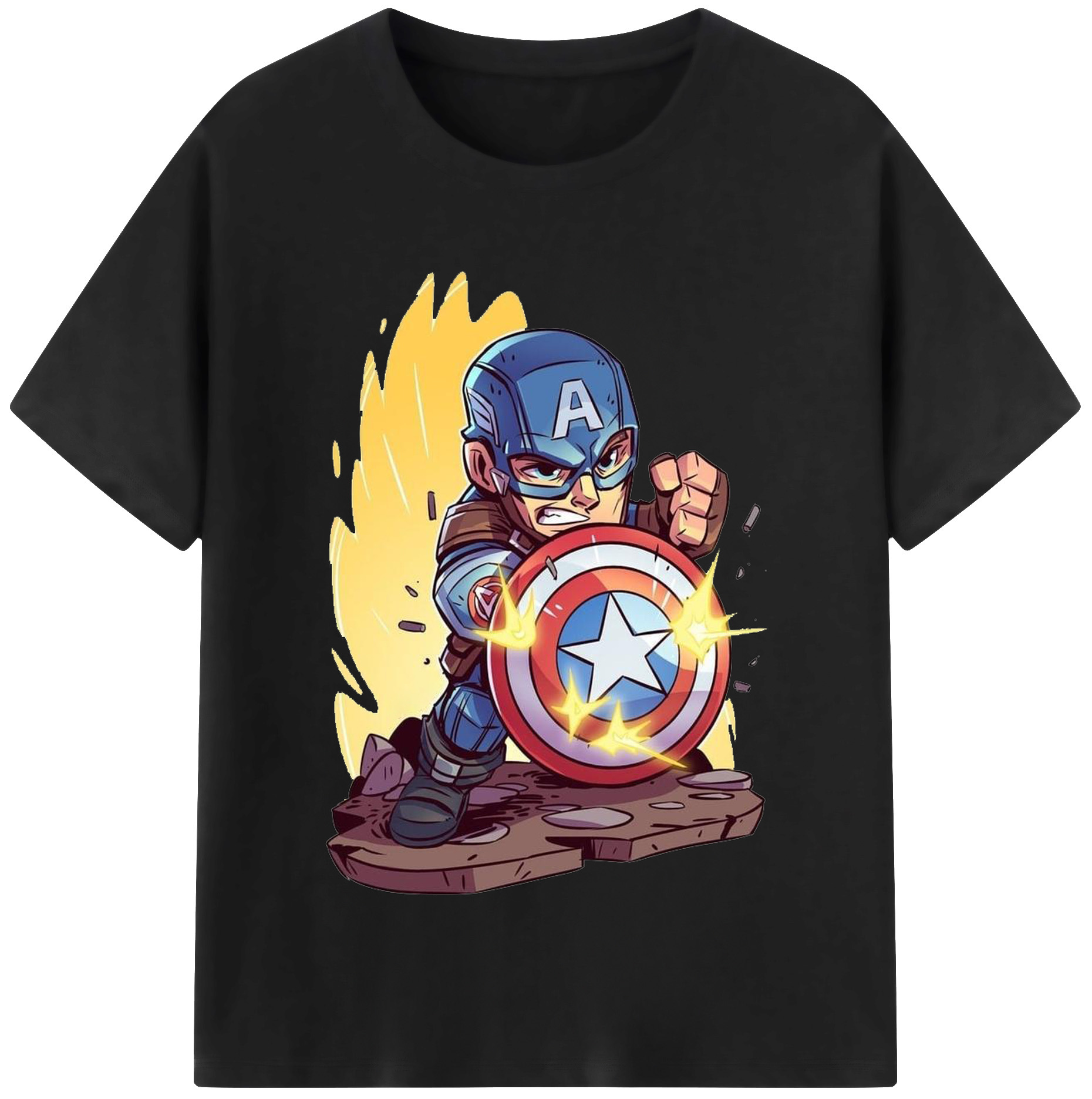 （画像用） アベンジャーズ The Avengers 綿100％半袖Tシャツ（フロントプリント）
