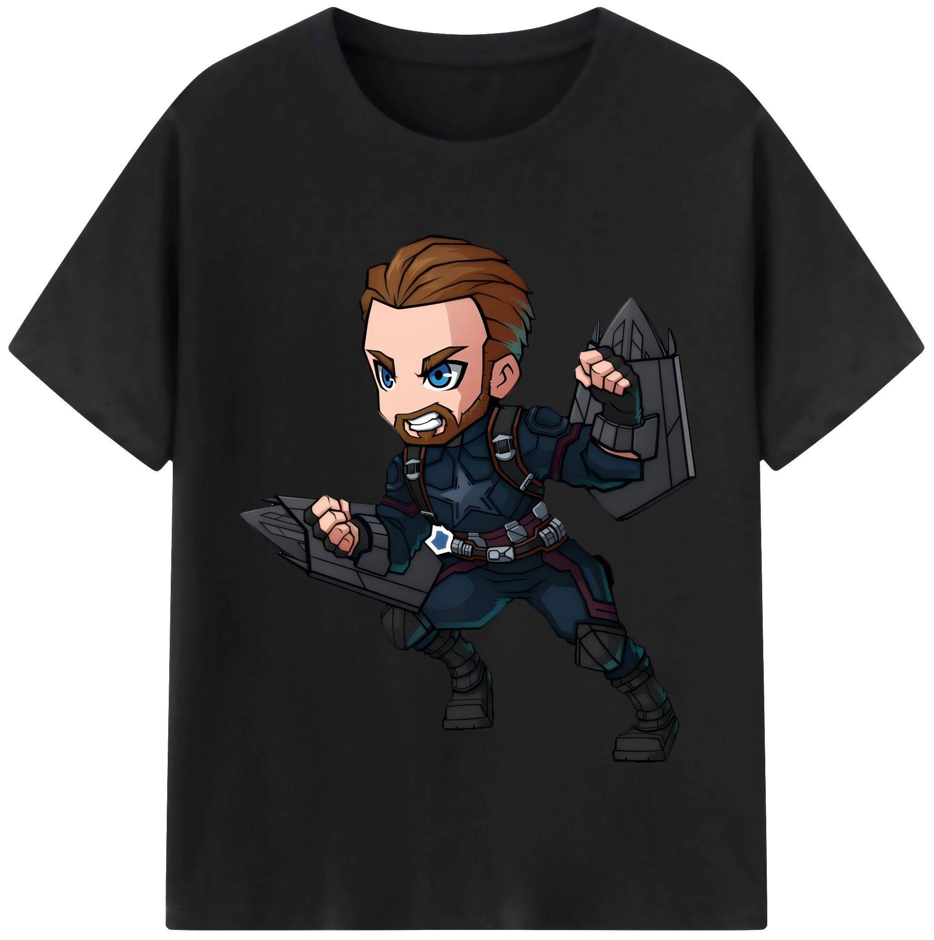 （画像用） アベンジャーズ The Avengers 綿100％半袖Tシャツ（フロントプリント）