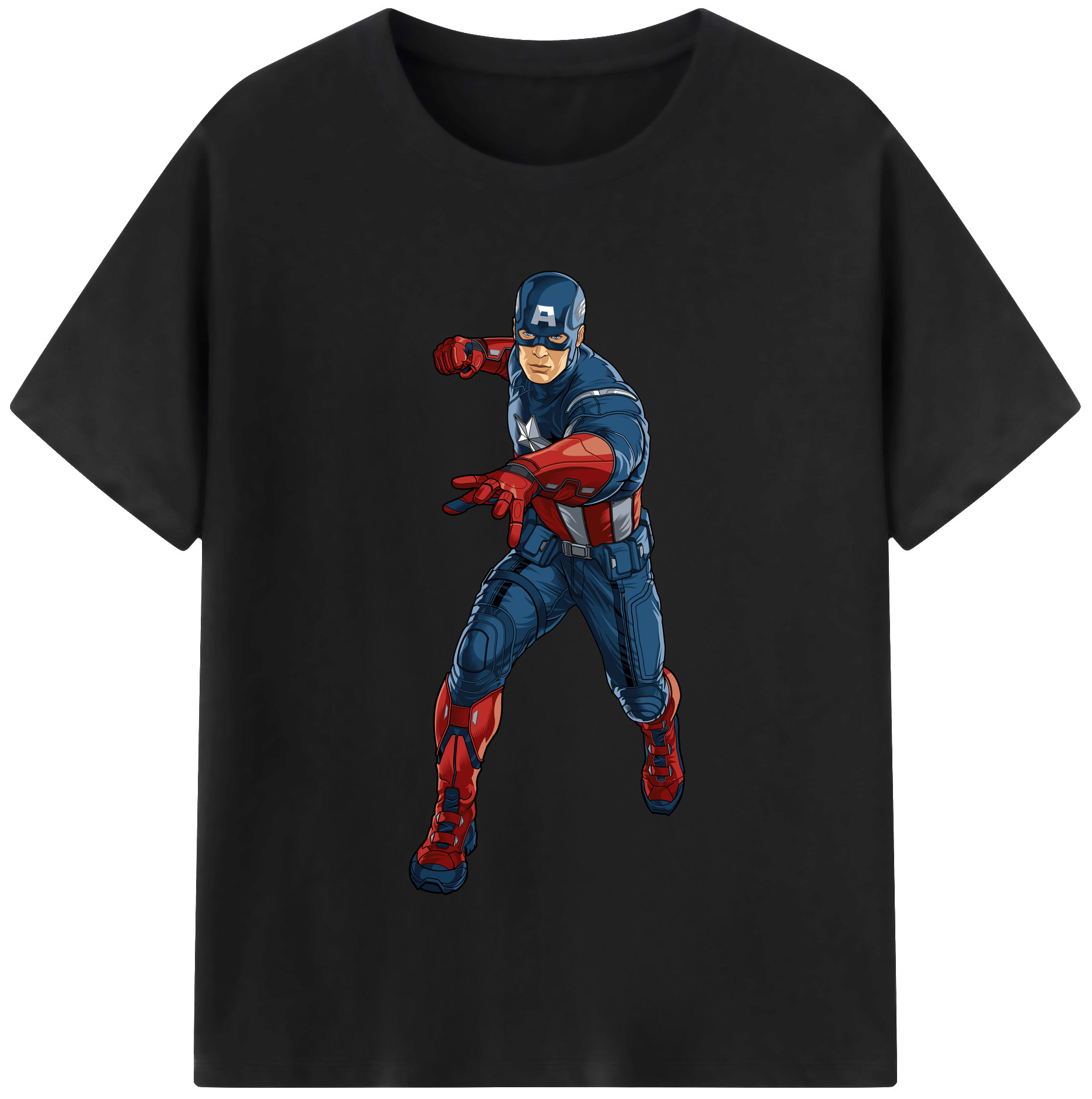 （画像用） アベンジャーズ The Avengers 綿100％半袖Tシャツ（フロントプリント）