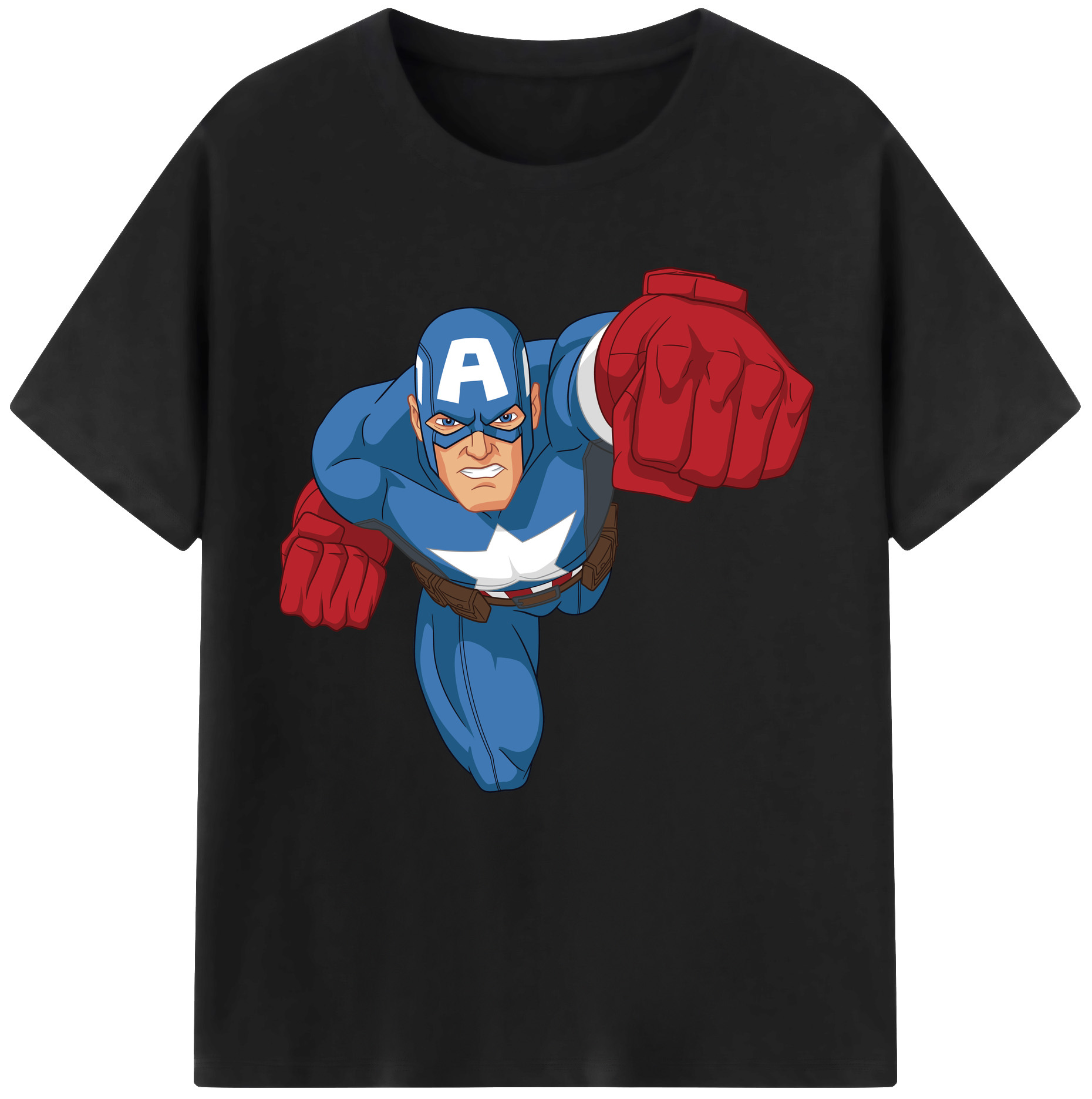 （画像用） アベンジャーズ The Avengers 綿100％半袖Tシャツ（フロントプリント）