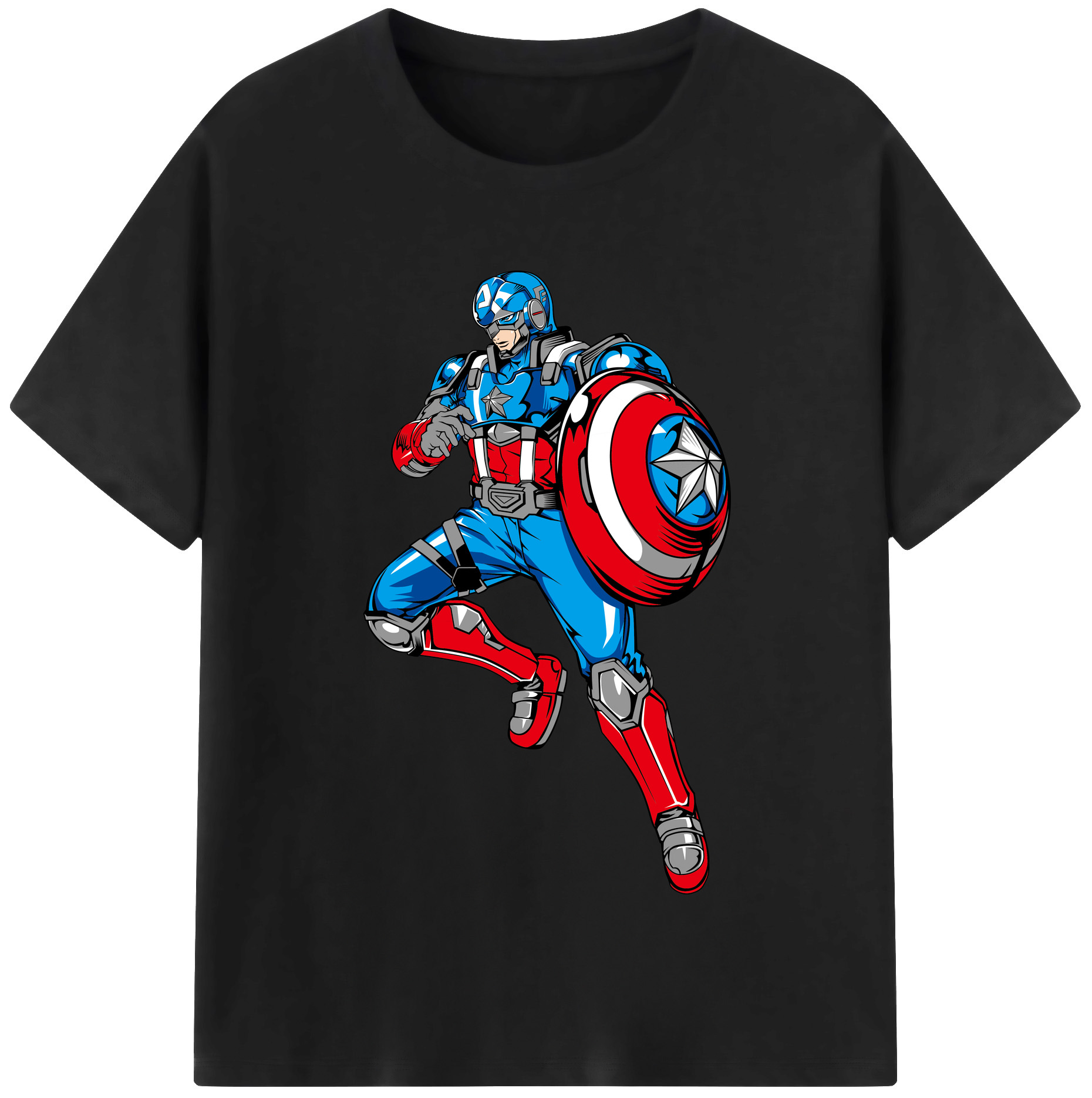 （画像用） アベンジャーズ The Avengers 綿100％半袖Tシャツ（フロントプリント）