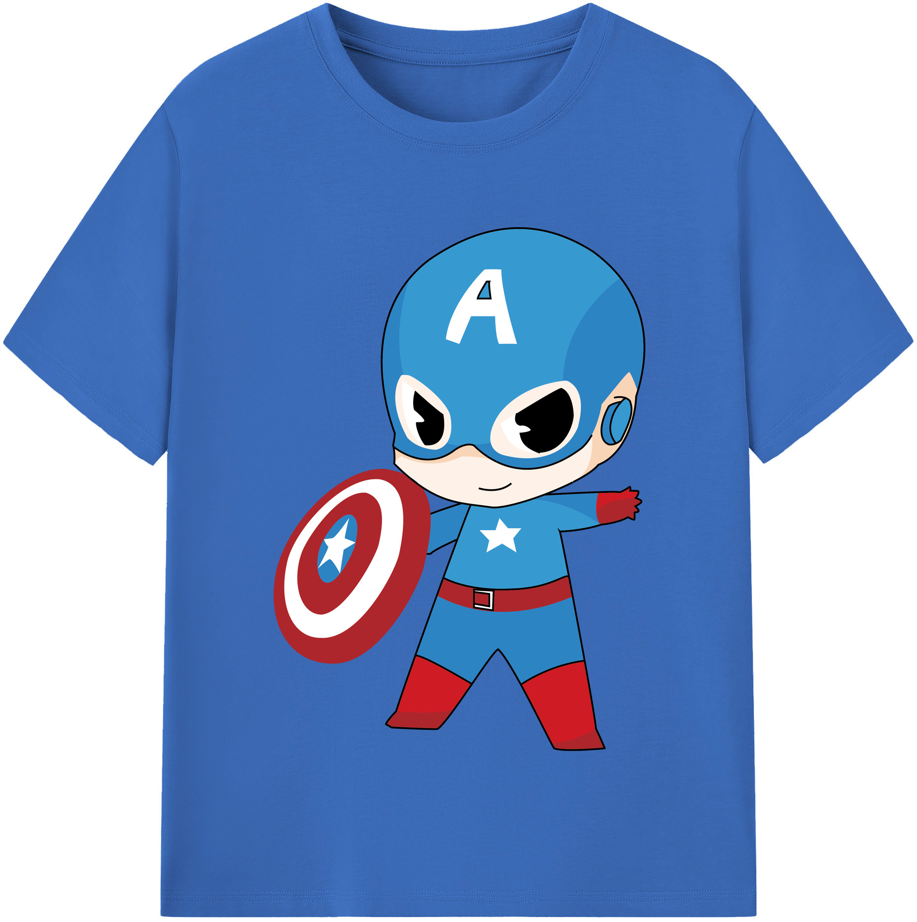 （画像用） アベンジャーズ The Avengers 綿100％半袖Tシャツ（フロントプリント）