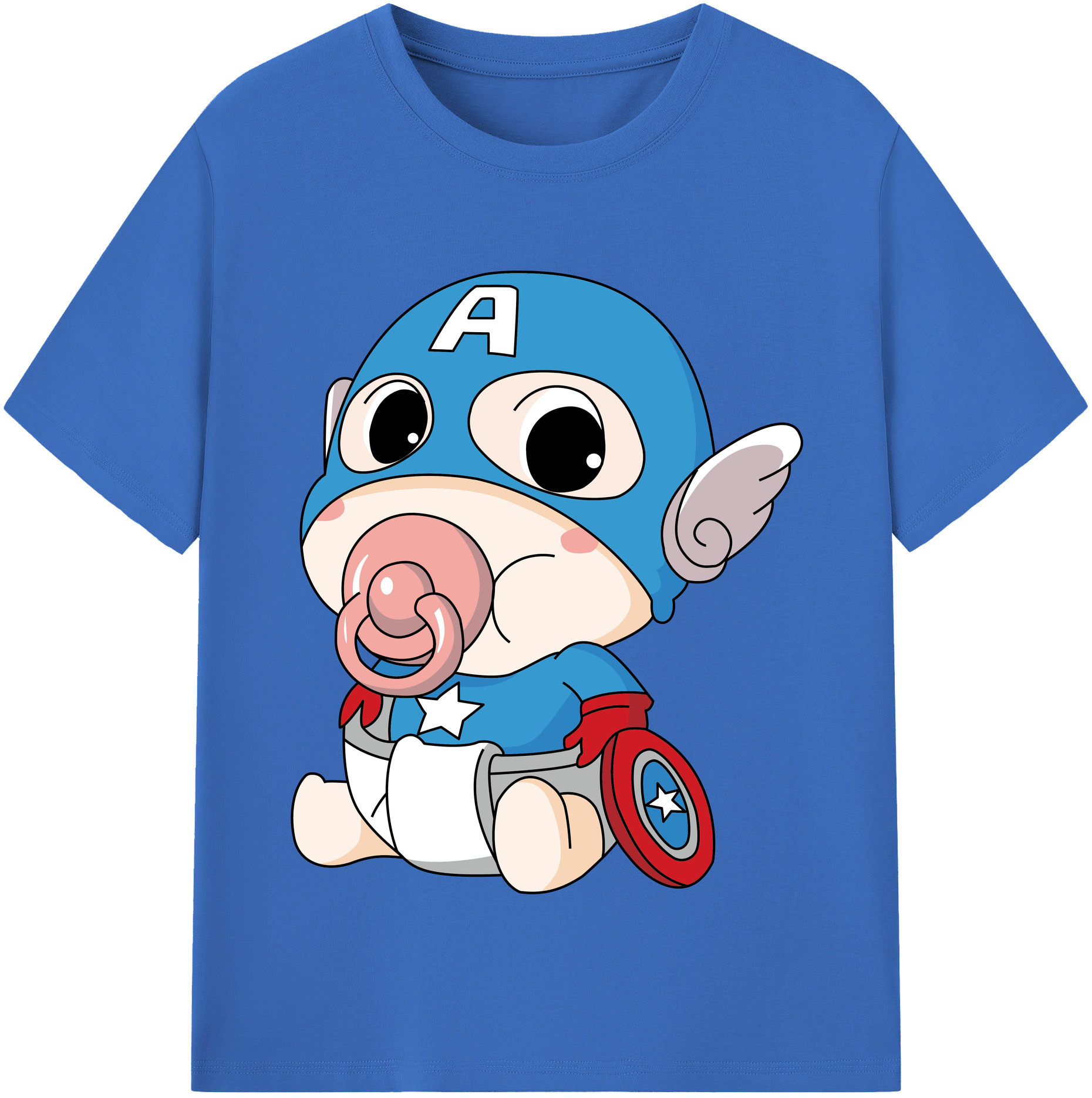 （画像用） アベンジャーズ The Avengers 綿100％半袖Tシャツ（フロントプリント）