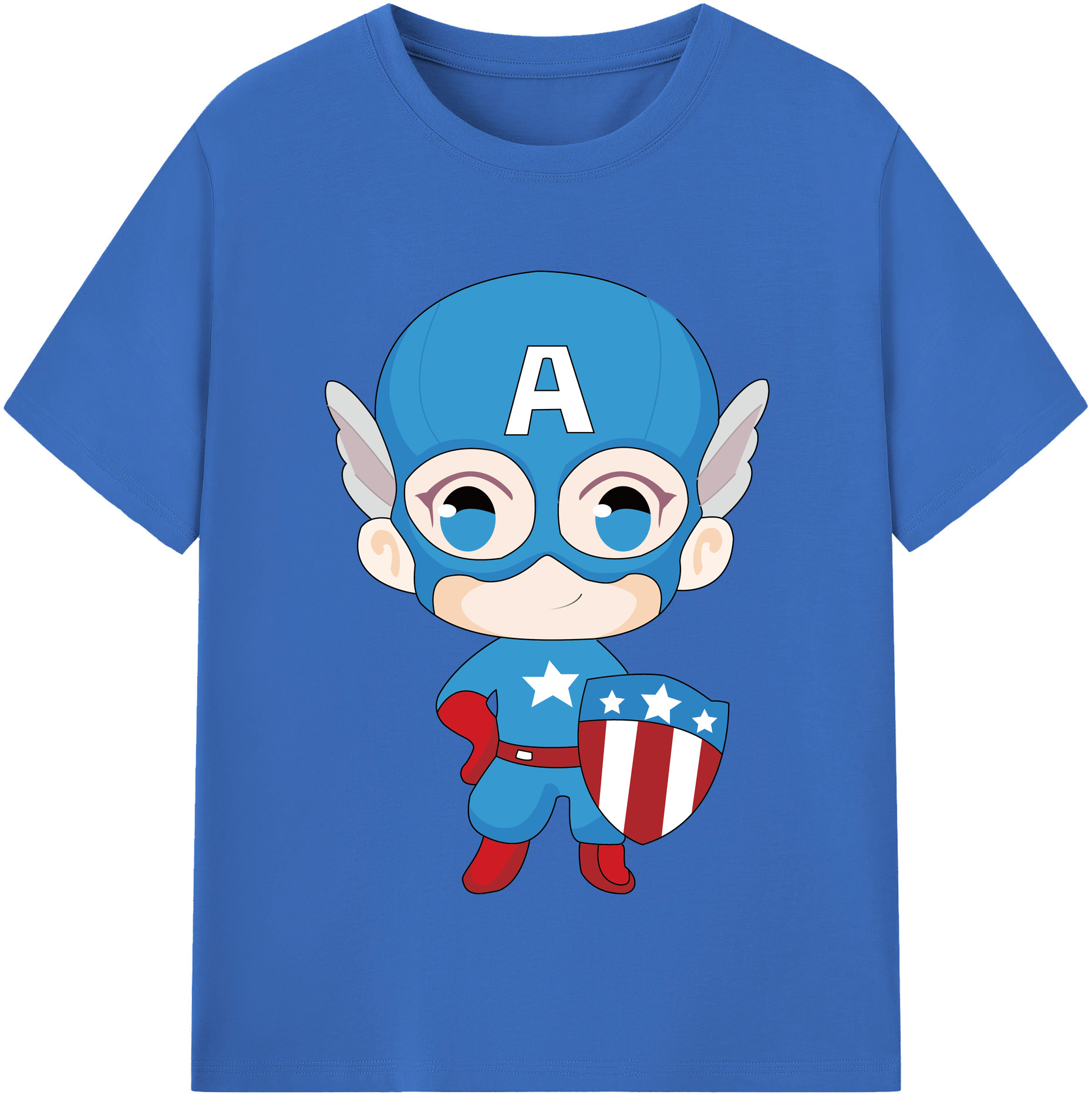 （画像用） アベンジャーズ The Avengers 綿100％半袖Tシャツ（フロントプリント）