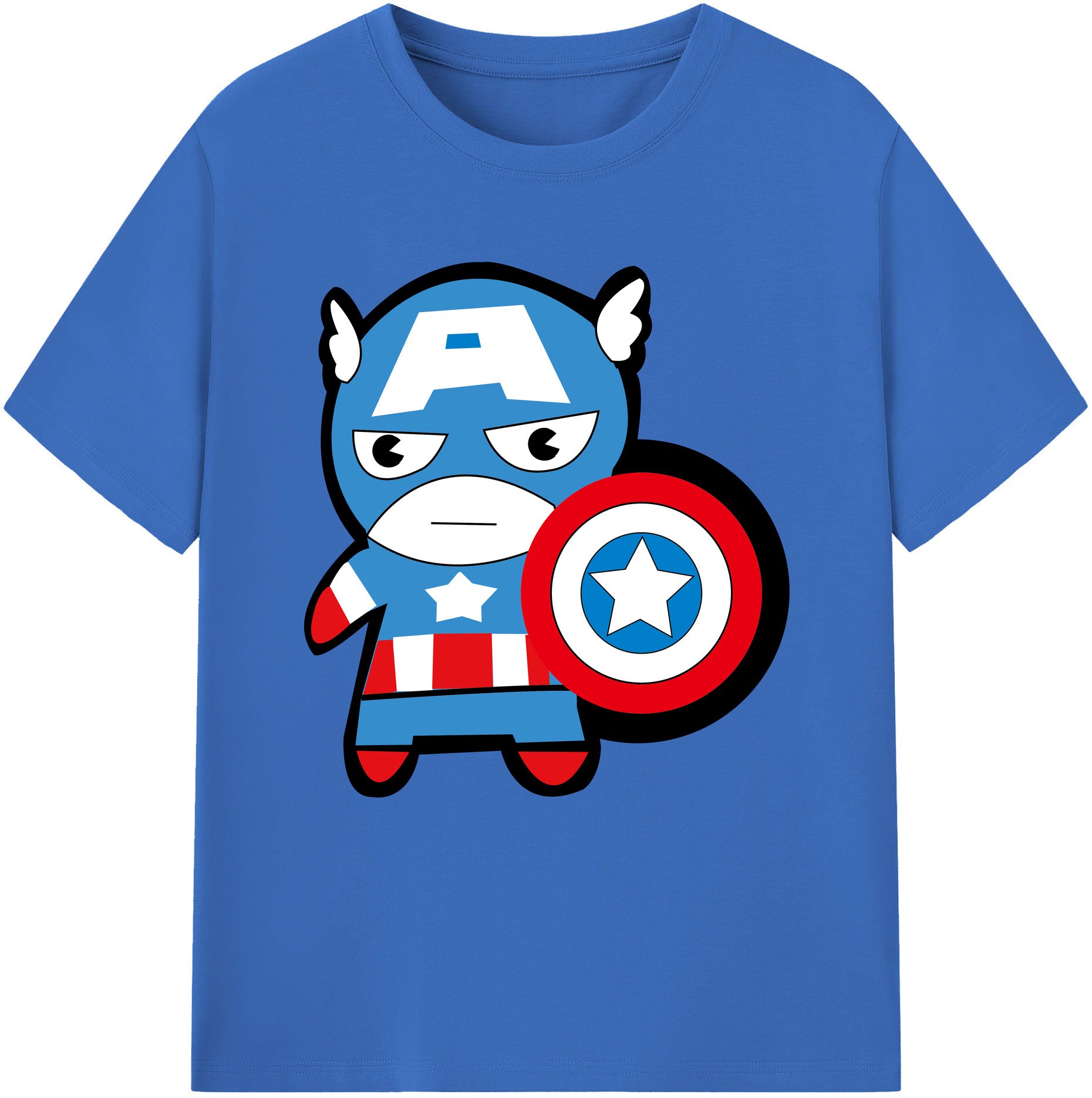 （画像用） アベンジャーズ The Avengers 綿100％半袖Tシャツ（フロントプリント）