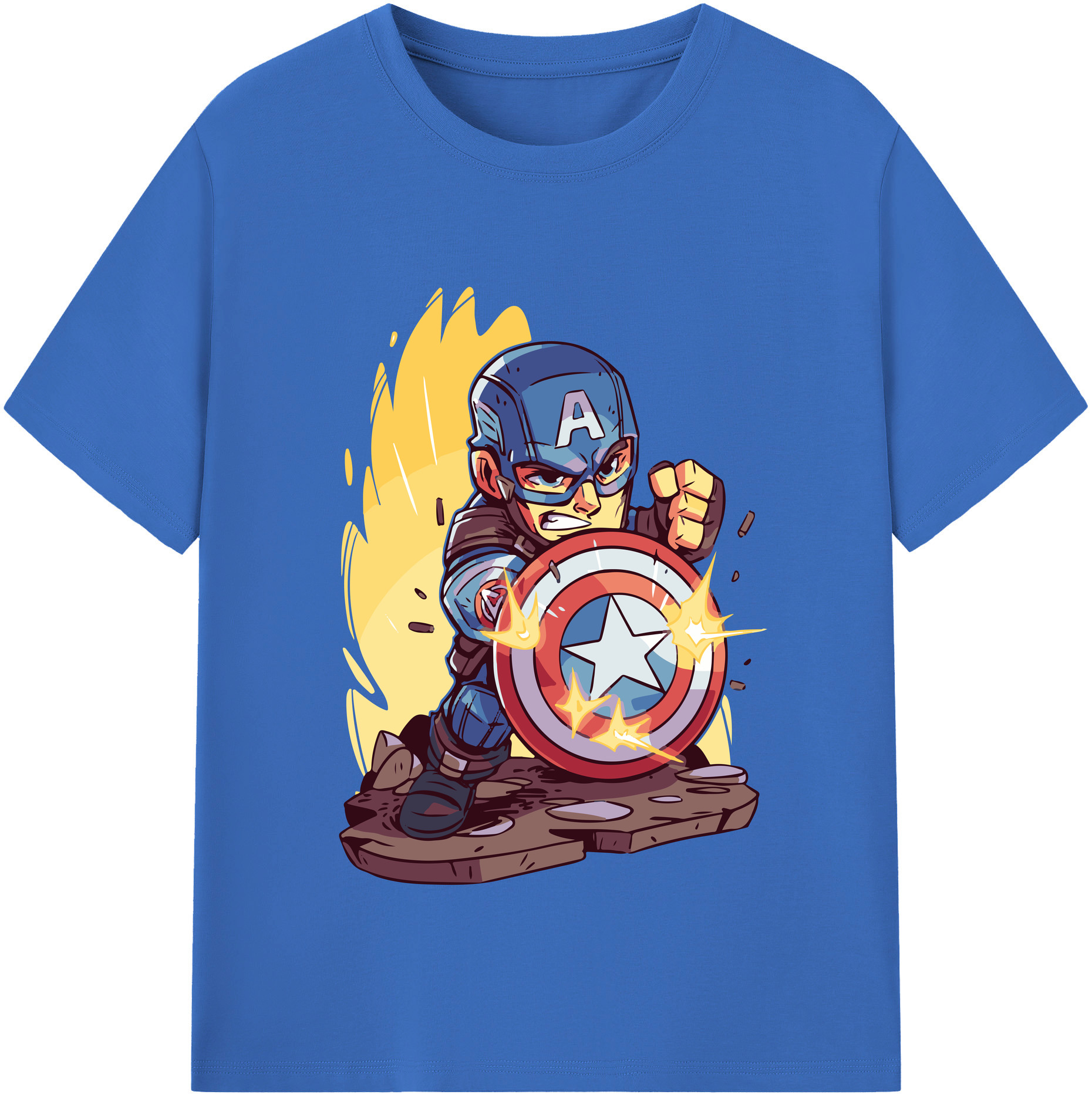 （画像用） アベンジャーズ The Avengers 綿100％半袖Tシャツ（フロントプリント）