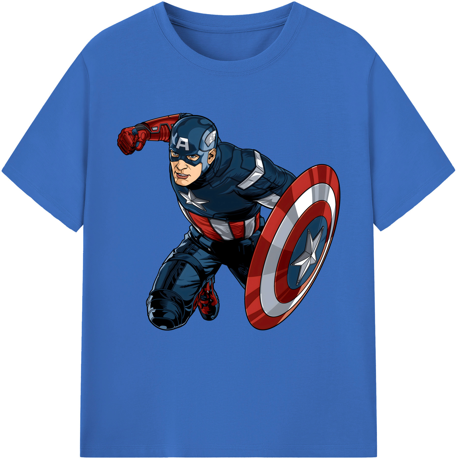（画像用） アベンジャーズ The Avengers 綿100％半袖Tシャツ（フロントプリント）