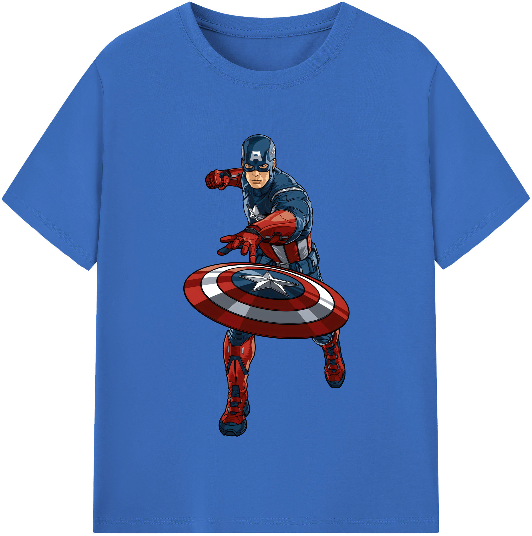 （画像用） アベンジャーズ The Avengers 綿100％半袖Tシャツ（フロントプリント）