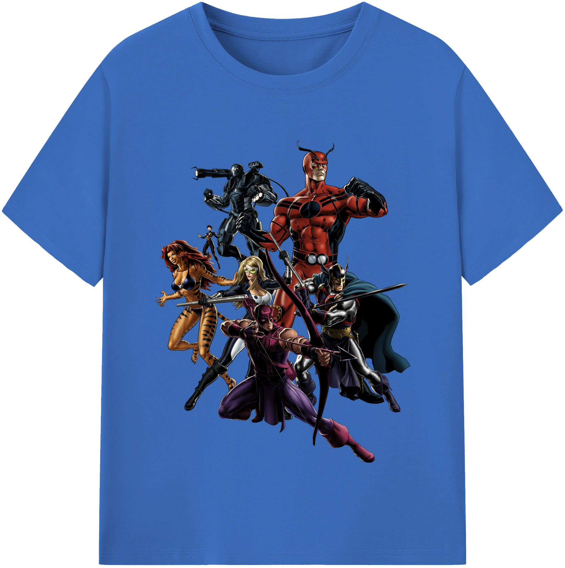 （画像用） アベンジャーズ The Avengers 綿100％半袖Tシャツ（フロントプリント）
