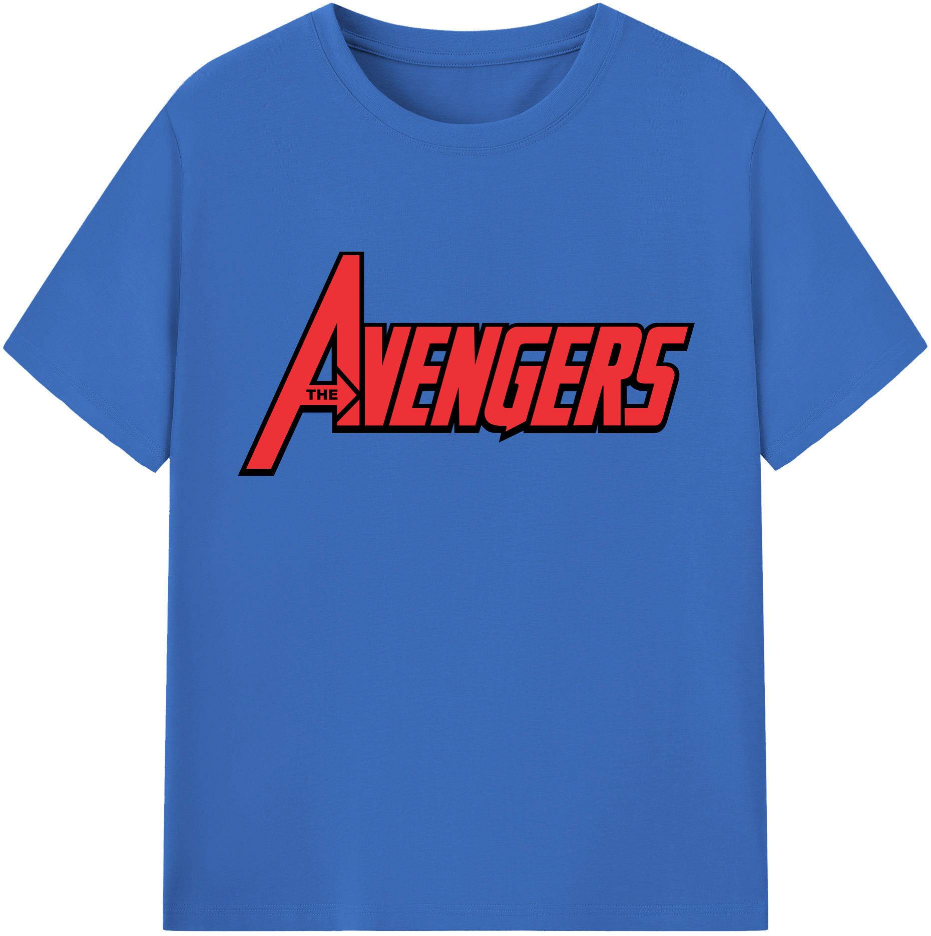 （画像用） アベンジャーズ The Avengers 綿100％半袖Tシャツ（フロントプリント）