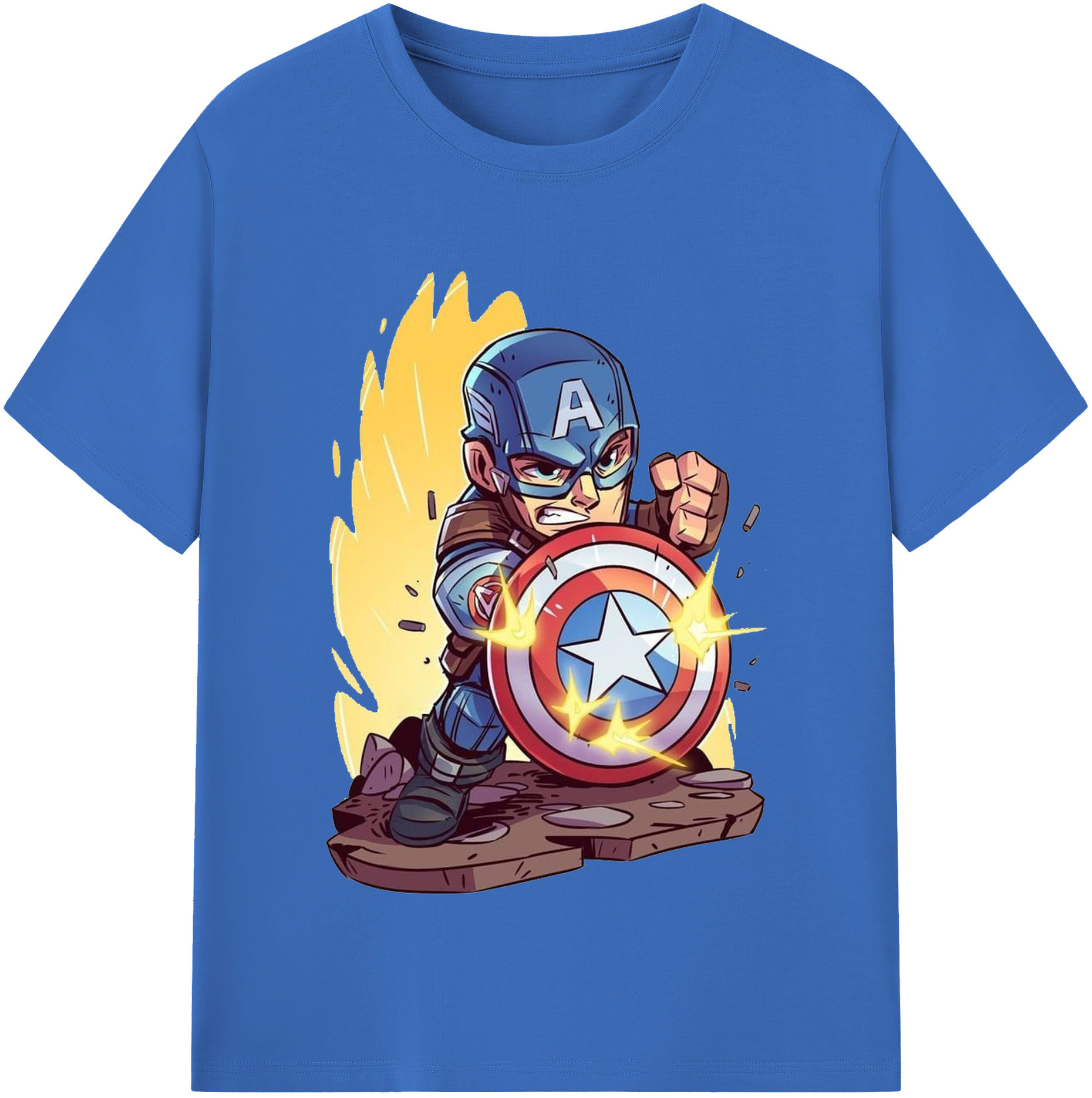 （画像用） アベンジャーズ The Avengers 綿100％半袖Tシャツ（フロントプリント）