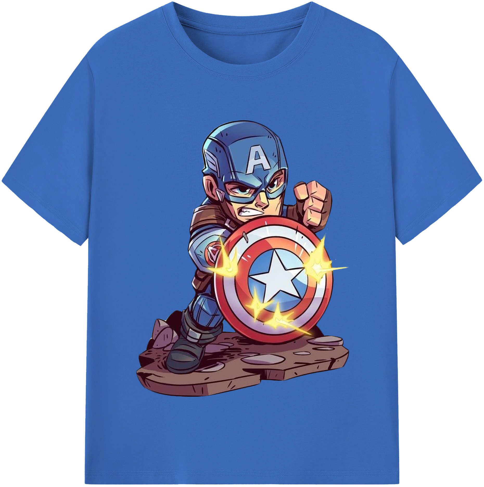 （画像用） アベンジャーズ The Avengers 綿100％半袖Tシャツ（フロントプリント）