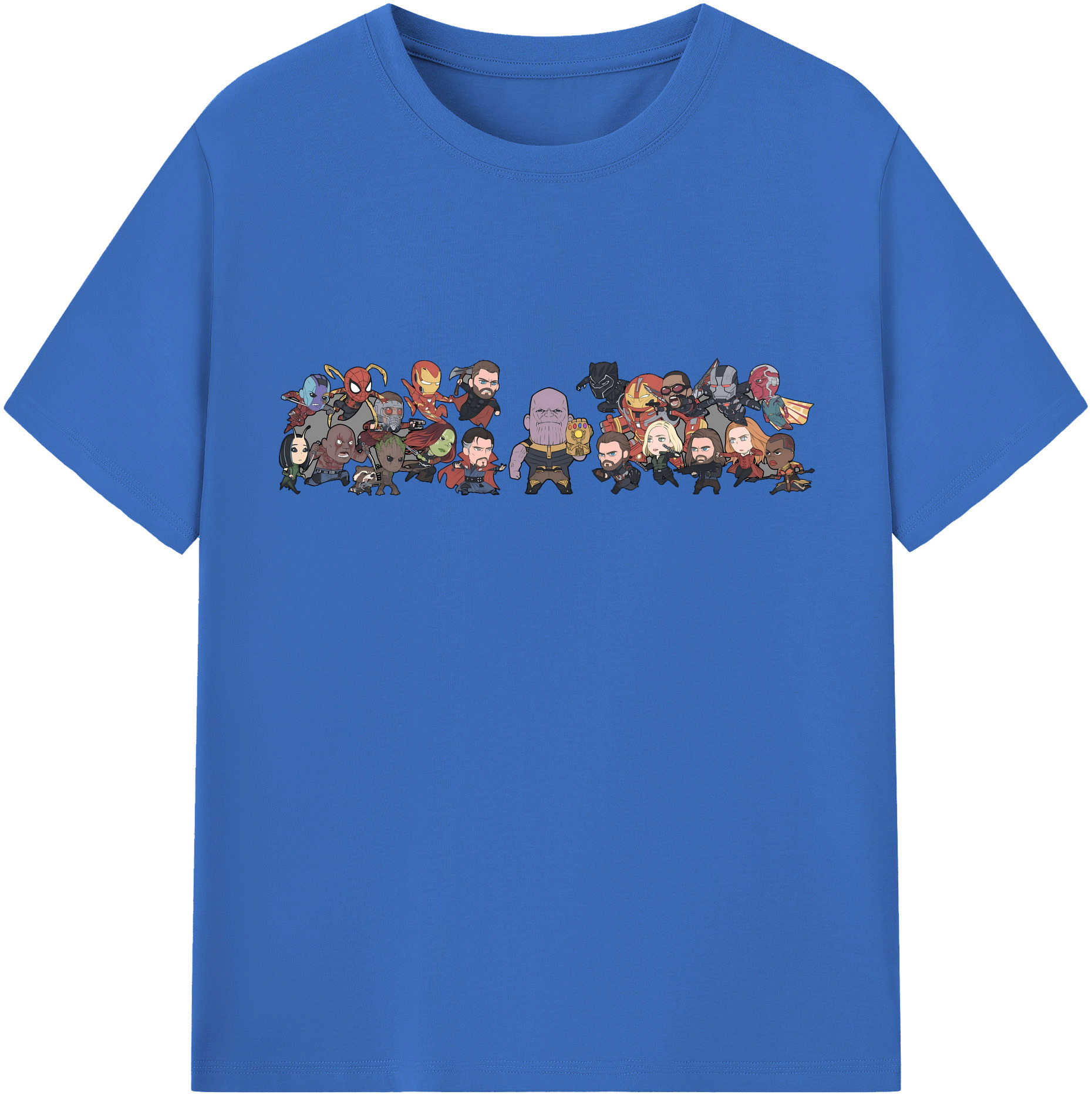 （画像用） アベンジャーズ The Avengers 綿100％半袖Tシャツ（フロントプリント）