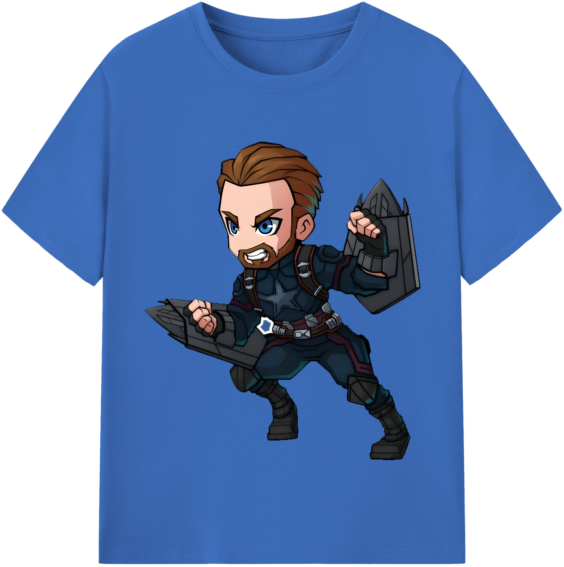 （画像用） アベンジャーズ The Avengers 綿100％半袖Tシャツ（フロントプリント）