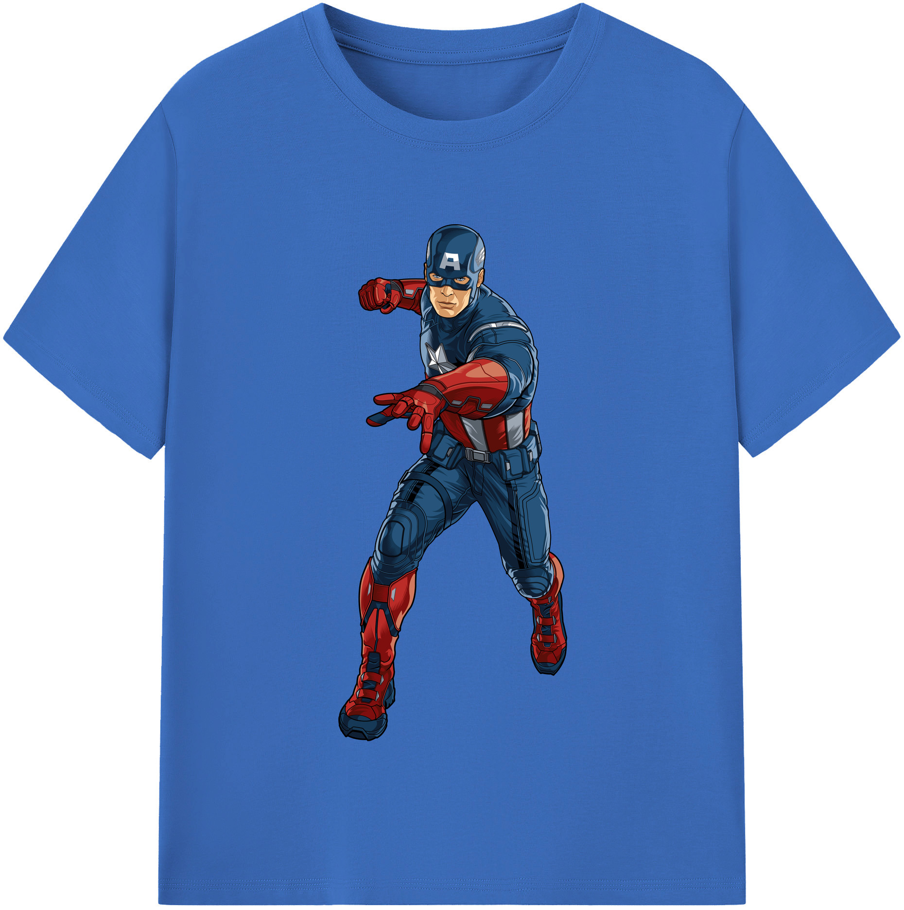 （画像用） アベンジャーズ The Avengers 綿100％半袖Tシャツ（フロントプリント）