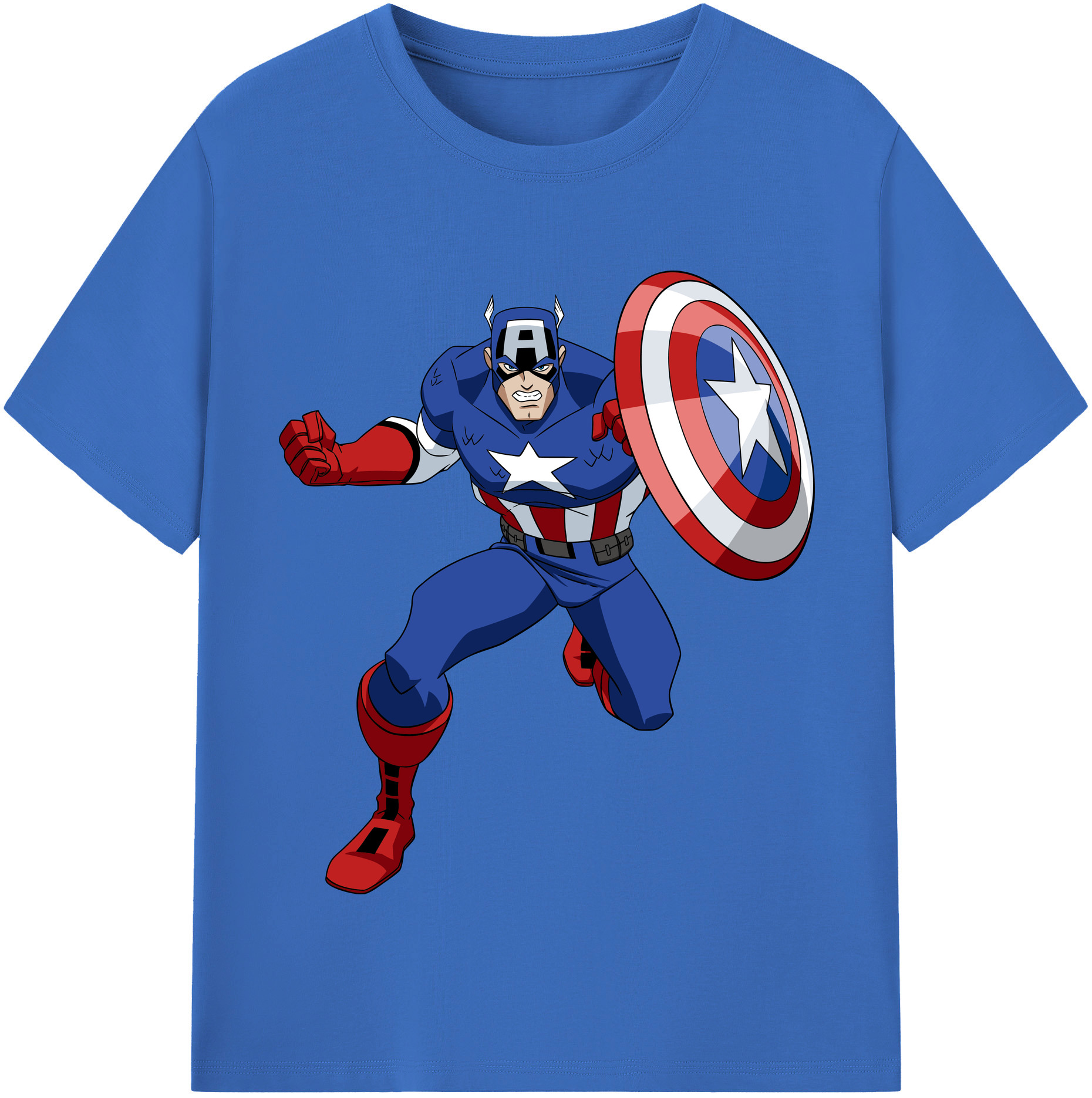 （画像用） アベンジャーズ The Avengers 綿100％半袖Tシャツ（フロントプリント）
