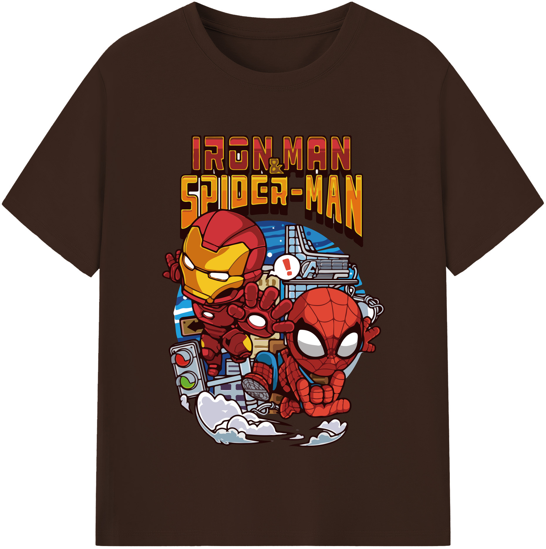 （画像用） アベンジャーズ The Avengers 綿100％半袖Tシャツ（フロントプリント）